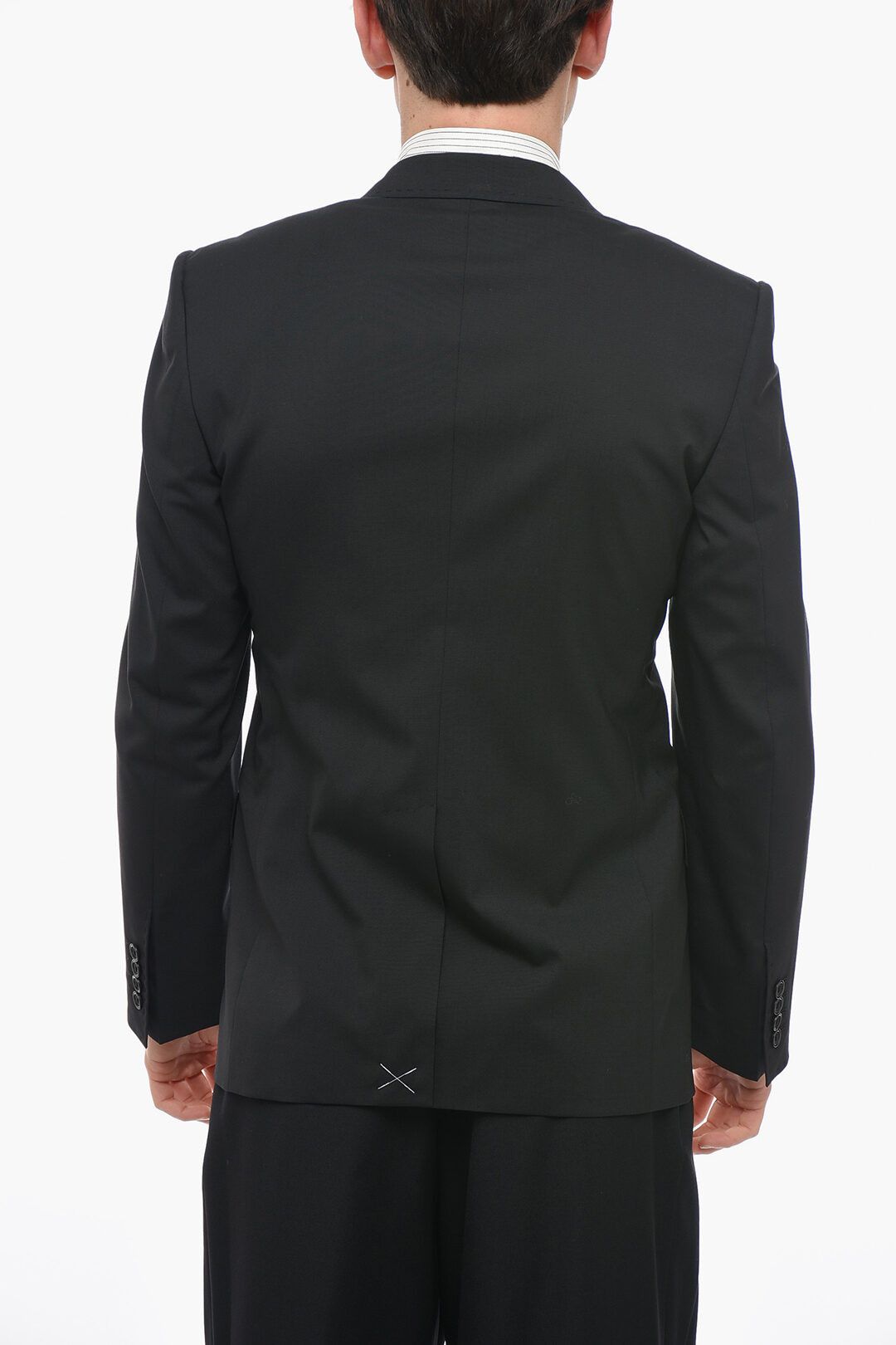 Dolce & Gabbana og1mm0825 Sicilia Stretch Wool Slim Fit Blazer in Black Size US L / EU 52-54 / 3 - 2 Thumbnail