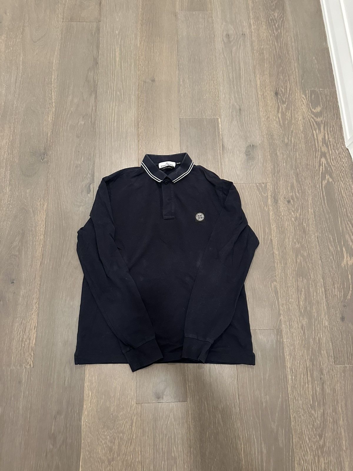 Stone Island Stone Island Long Sleeve Polo Size US L / EU 52-54 / 3 - 1 Thumbnail