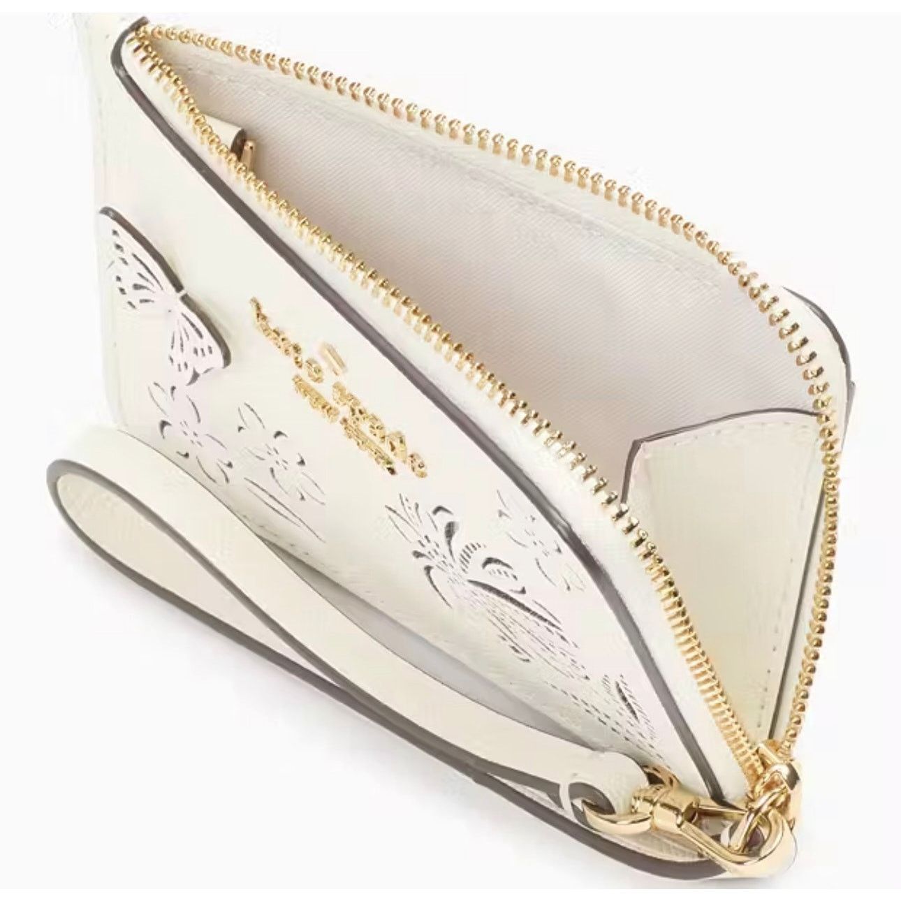 Kate Spade Kate Spade Madison Perforated Small Wristlet Merinque Size ONE SIZE - 4 Thumbnail
