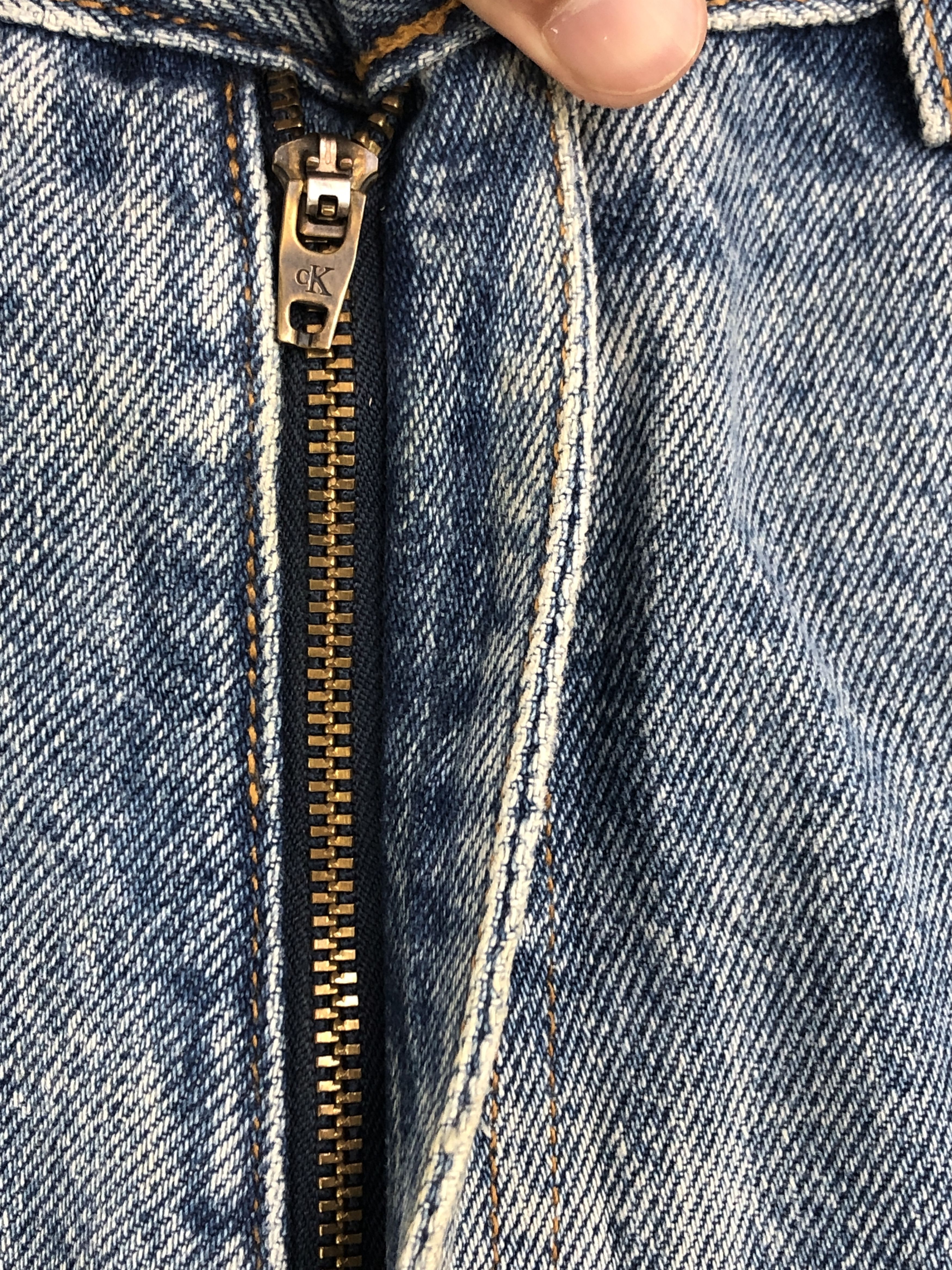 Calvin Klein Vintage Calvin Klein Faded Blue Jeans 34x30.5 S0024 Size US 34 / EU 50 - 12 Thumbnail