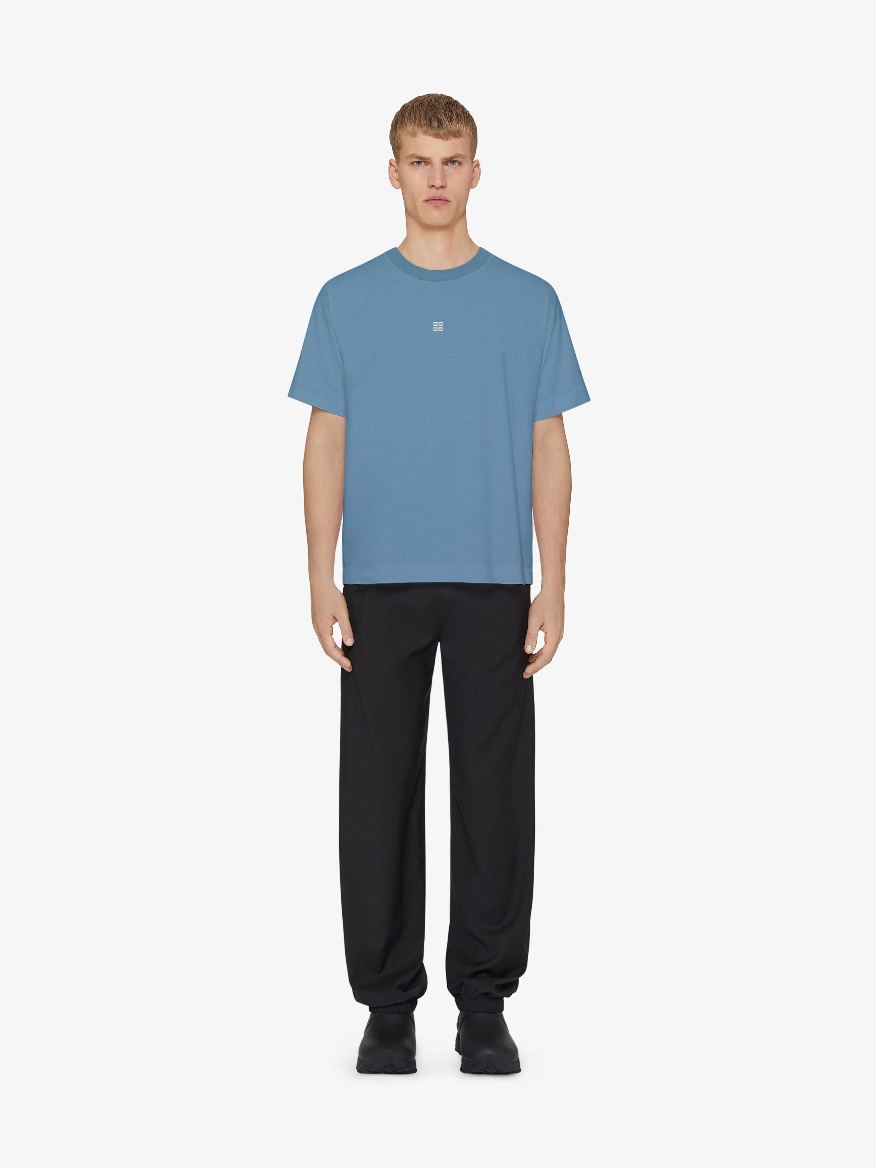 Givenchy o1srvl11e0925 Slim Fit T-Shirt in Blue Size US XL / EU 56 / 4 - 3 Thumbnail