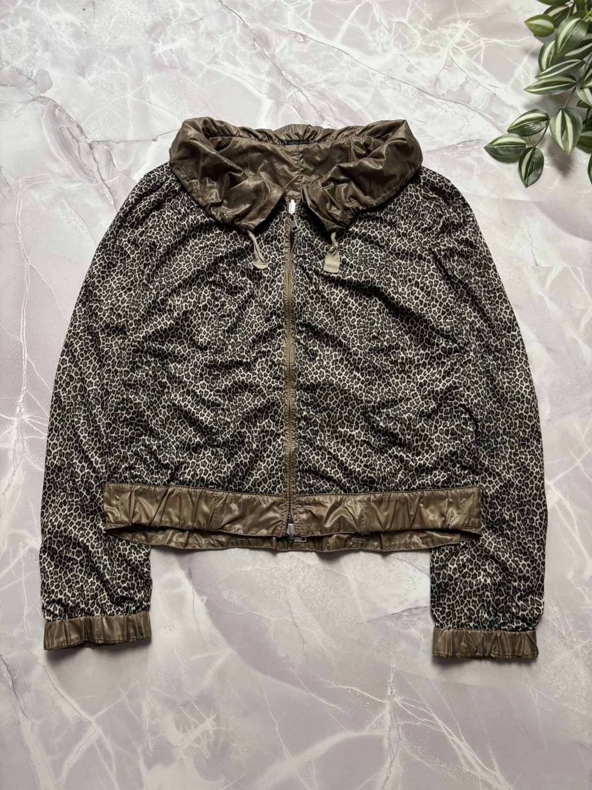 Other Marc Cain Reversible Nylon Jacket Brown / Leopard Print Size M / US 6-8 / IT 42-44 - 10 Thumbnail