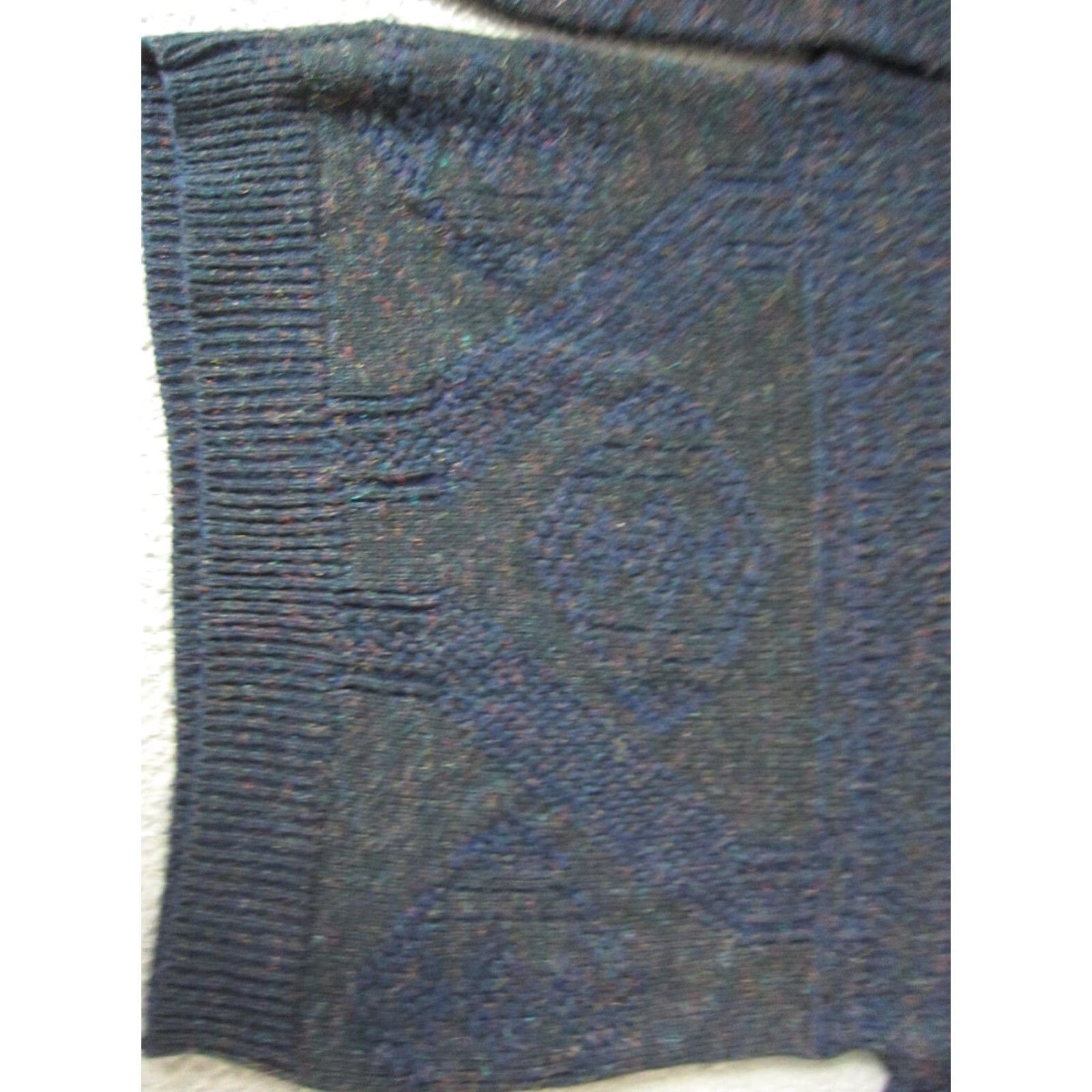 Vintage VINTAGE Sweater Graphix Sweater Geometric Knit Pullover Long Sleeve Mens Large Blue 80s 90s Casual Size US L / EU 52-54 / 3 - 5 Thumbnail