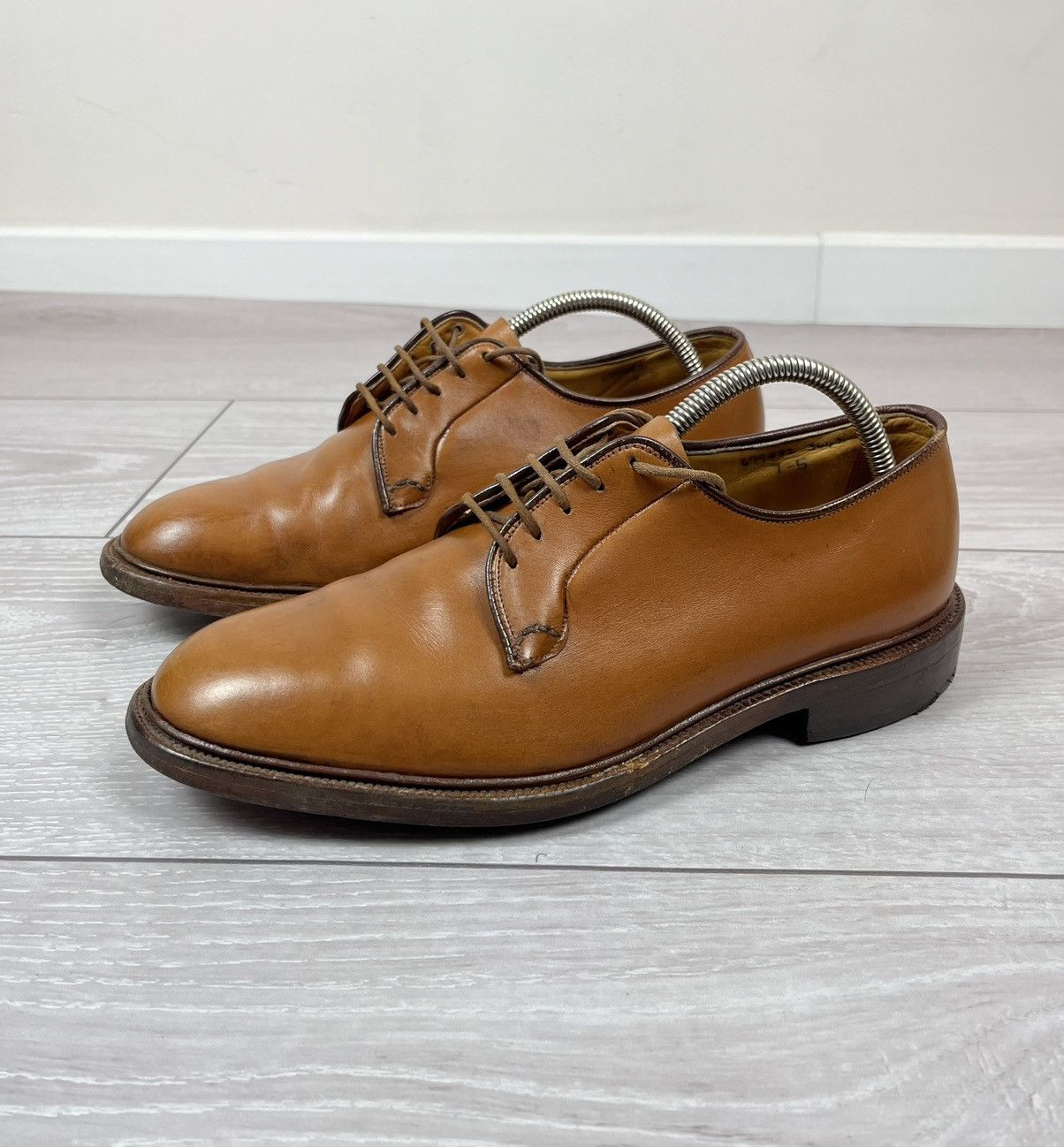 Tricker's Tricker’s England Vintage Leather Derby Shoes Boots 26.5cm Size US 8.5 / EU 41-42 - 4 Thumbnail