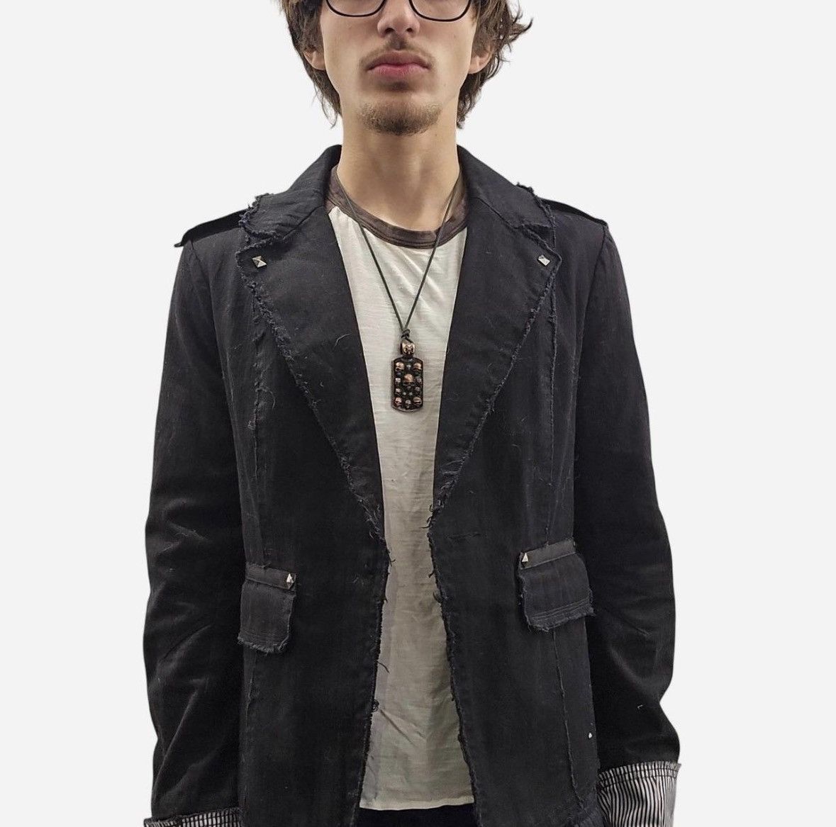 Other black pinstripe lined jacket Size US S / EU 44-46 / 1 - 1 Thumbnail