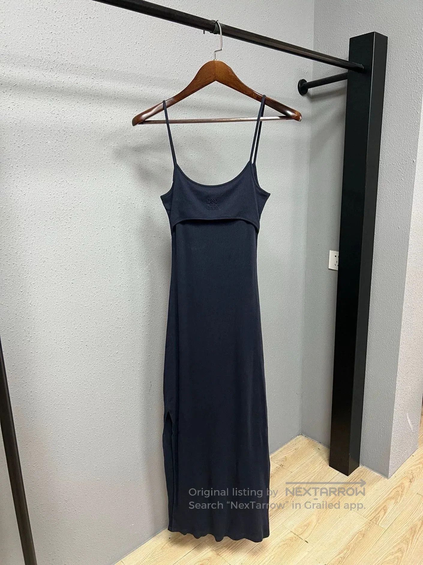 Loewe Loewe Dark Blue Spaghetti Strap Dress. Size M / US 6-8 / IT 42-44 - 1 Thumbnail