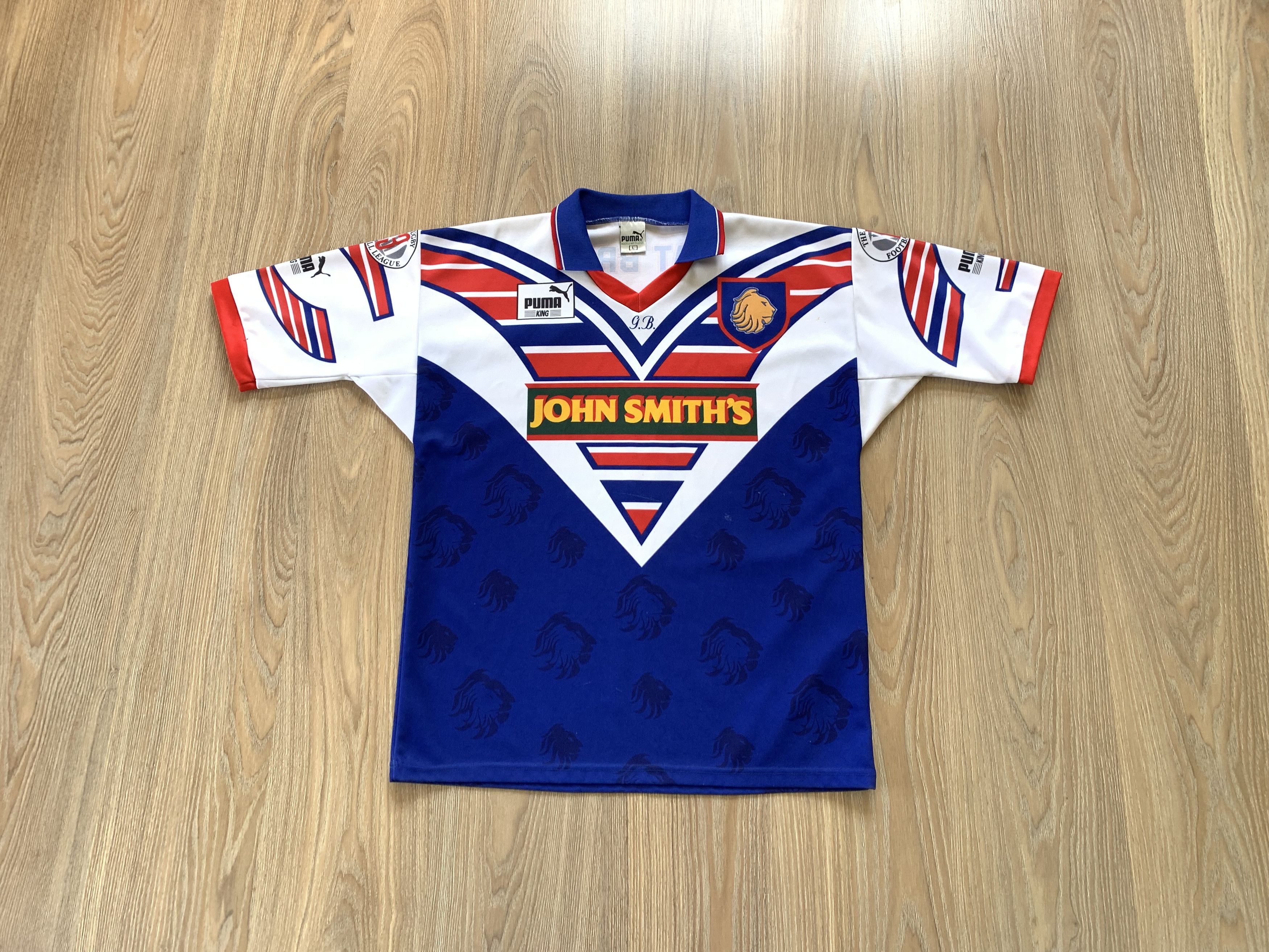 Puma Puma King Vintage Great Britain Rugby Union Jersey 1994 Size US L / EU 52-54 / 3 - 1 Thumbnail