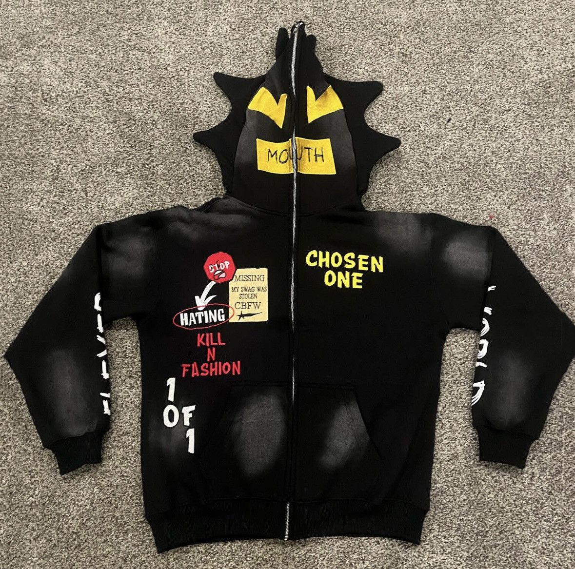 Brandwood hoodie never been worn of a bed