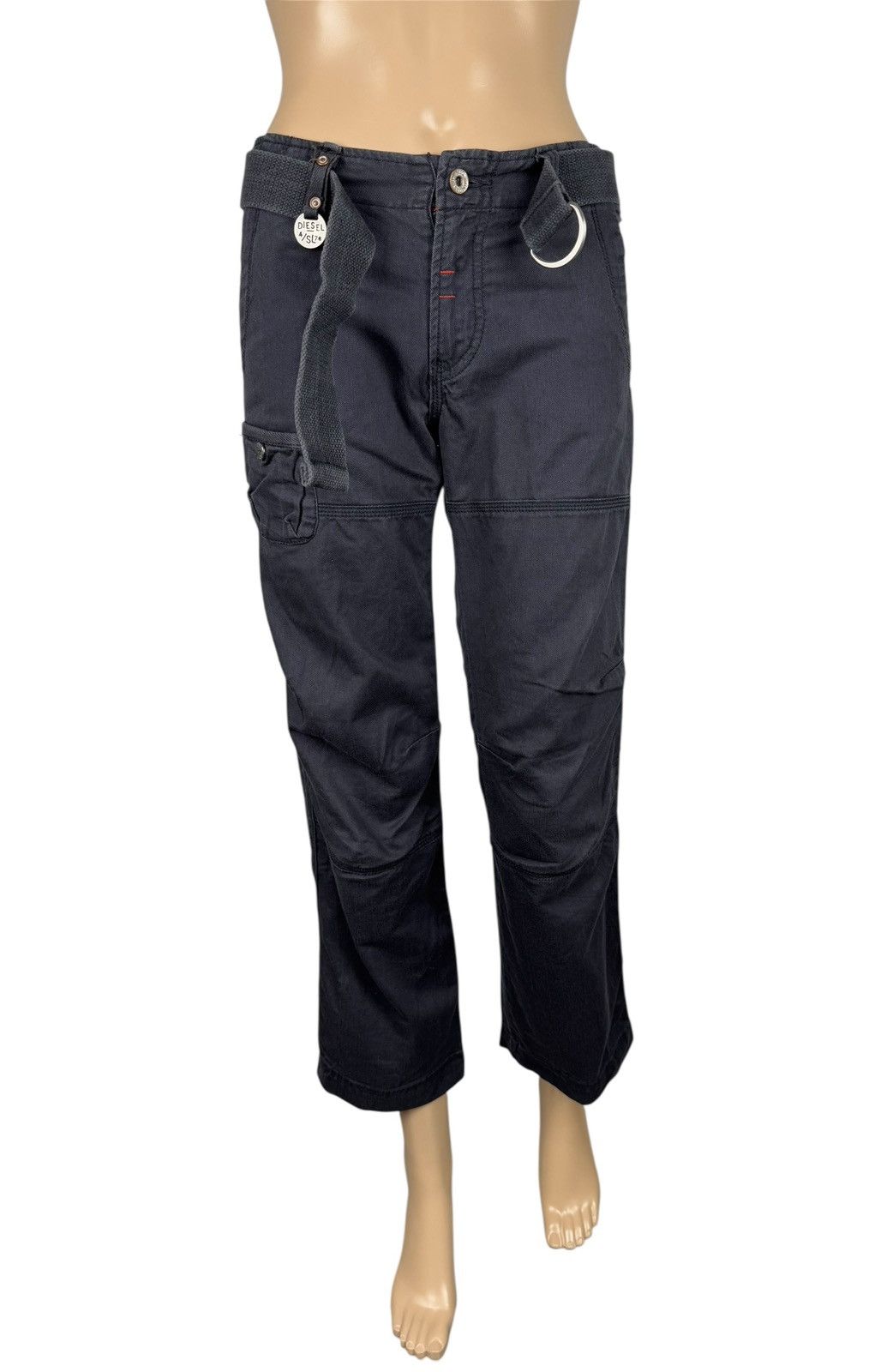 Diesel × Vintage Diesel Vintage 00s Belted Pants Cropped Size 32" / US 10 / IT 46 - 11 Thumbnail