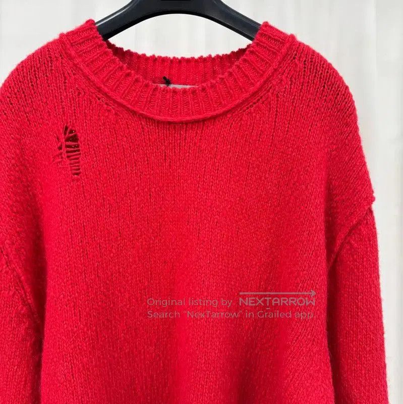 Other Dior Red Wool Blend Embroidered Sweater . Size US L / EU 52-54 / 3 - 3 Thumbnail