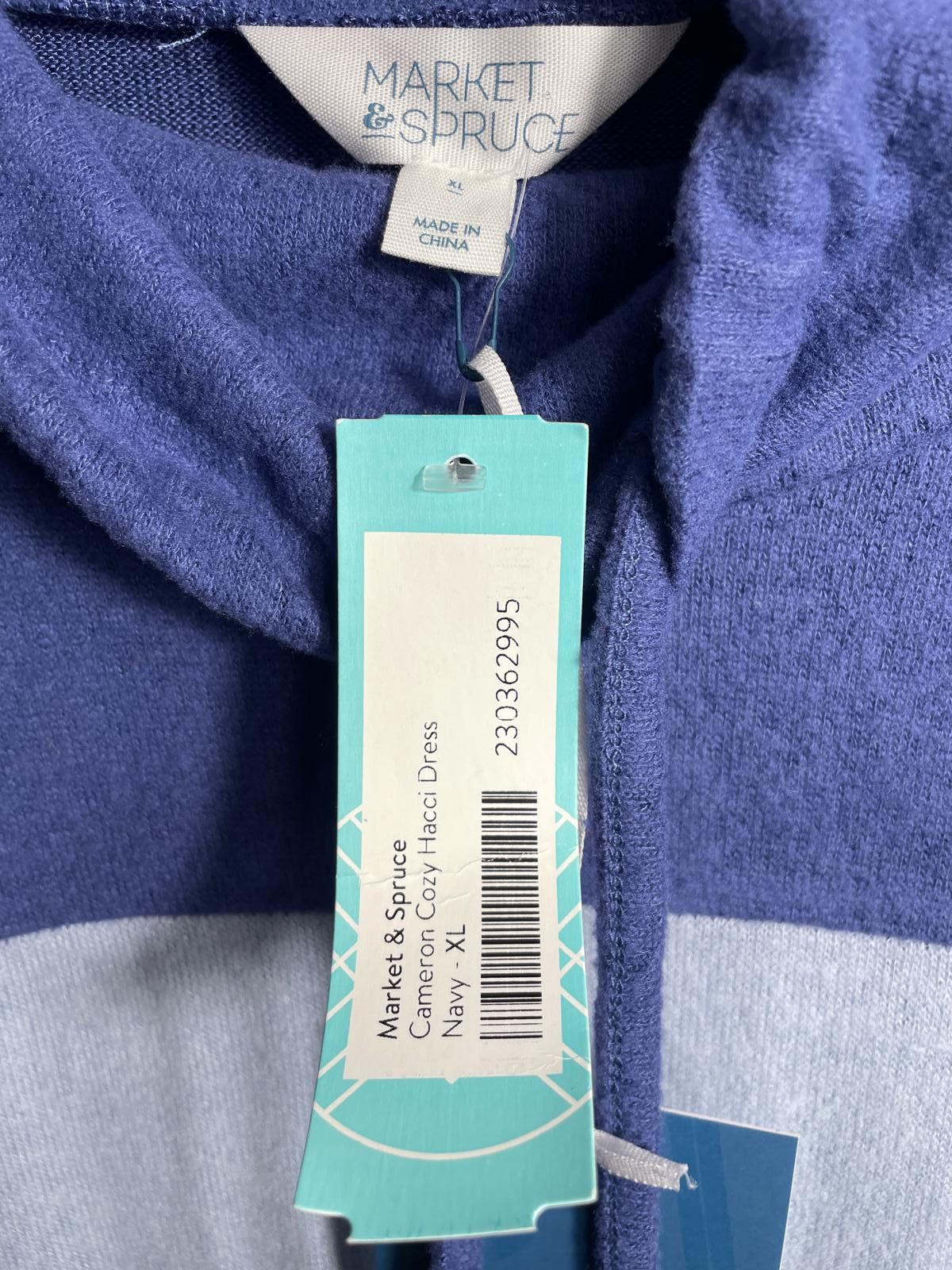 Other Market & Spruce Sweater Dress Women's XL Blue Cowl Neck Size XL / US 12-14 / IT 48-50 - 4 Thumbnail