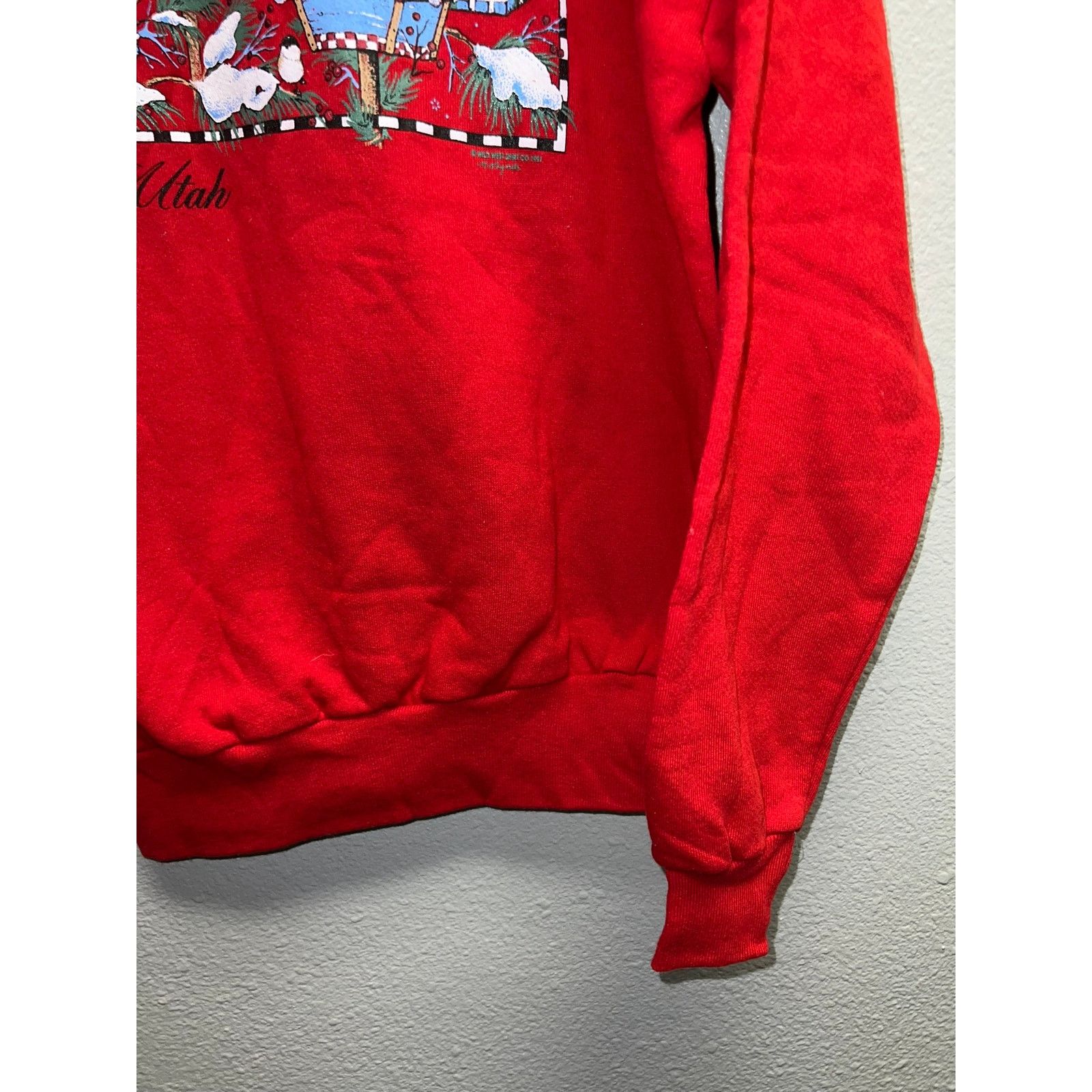 Jerzees Vintage Utah Sweatshirt Crewneck Snowy Birdhouse VTG 90s M Size US M / EU 48-50 / 2 - 7 Thumbnail