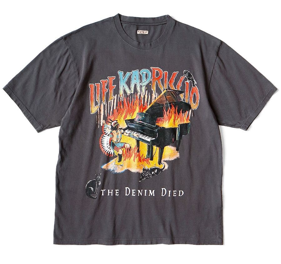Kapital Kapital 20 Tenjiku Crew Burning Piano Tee sumiguro new M Size US M / EU 48-50 / 2 - 1 Thumbnail
