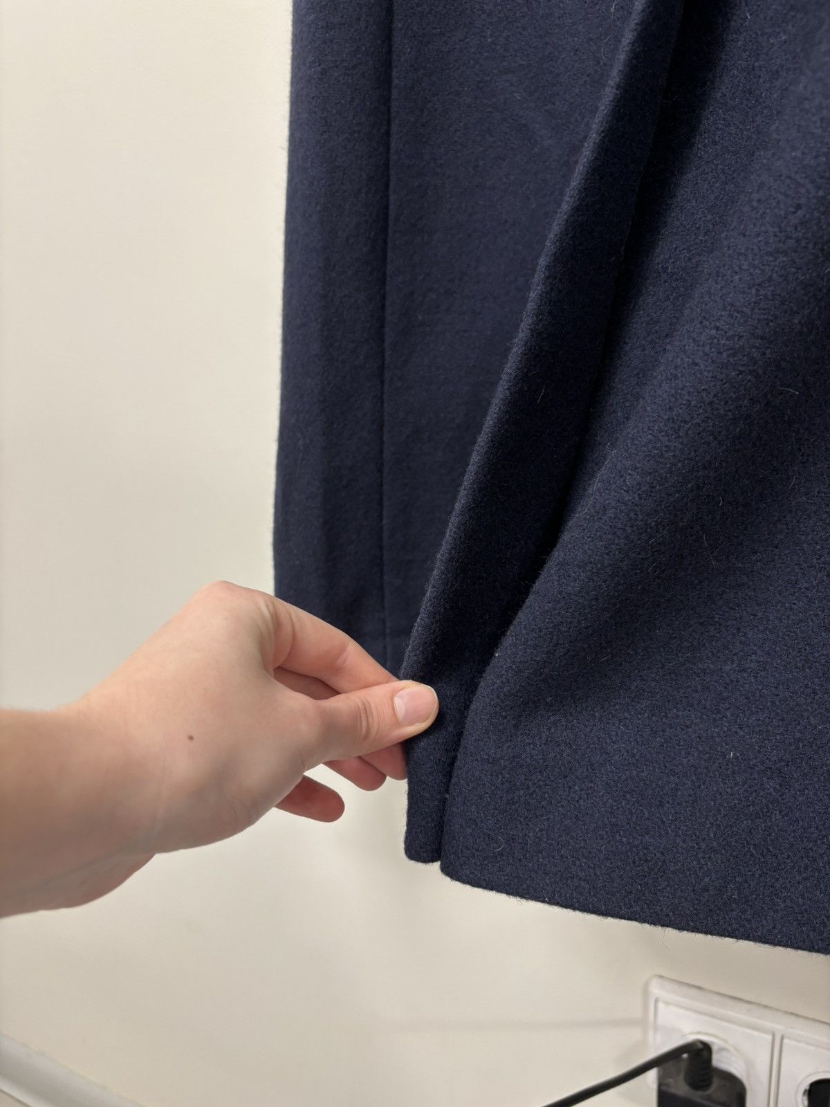 Other Vintage Lorovi Women’s Navy Blue Double Breasted Wool Coat Size XL / US 12-14 / IT 48-50 - 18 Thumbnail