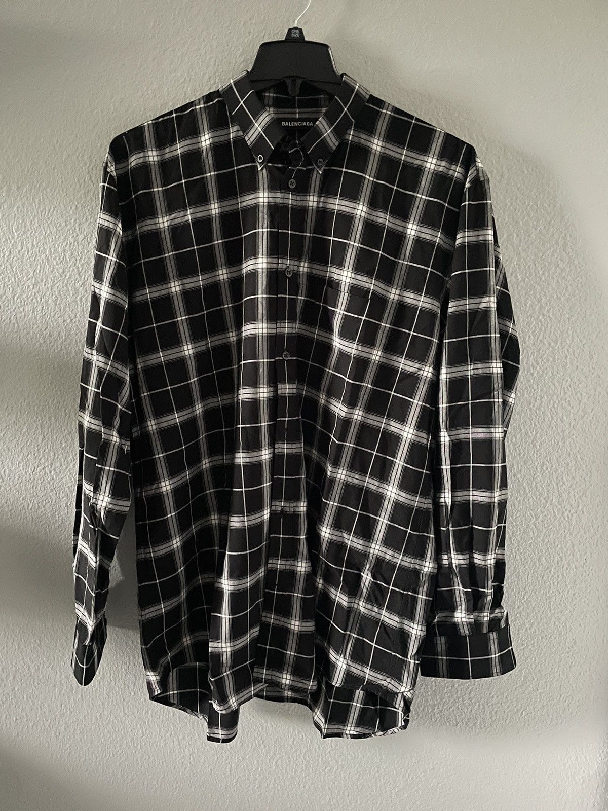Balenciaga Balenciaga Black White Button shirt Size US M / EU 48-50 / 2 - 1 Thumbnail
