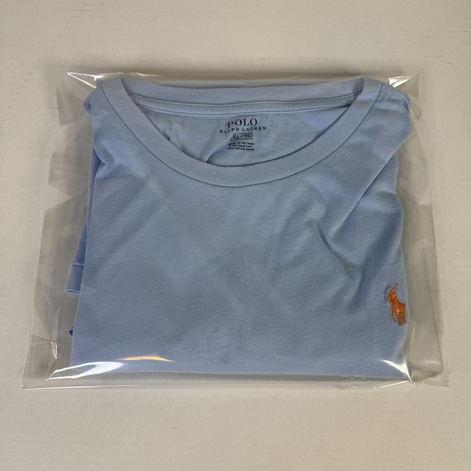 Designer Ralph Lauren Men’s XL T-Shirt Short Sleeve Light Blue Size US XL / EU 56 / 4 - 1 Thumbnail