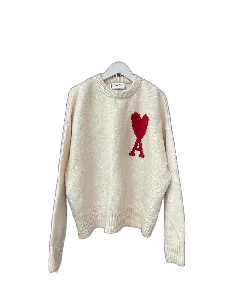 Ami Sweater with Heart Design