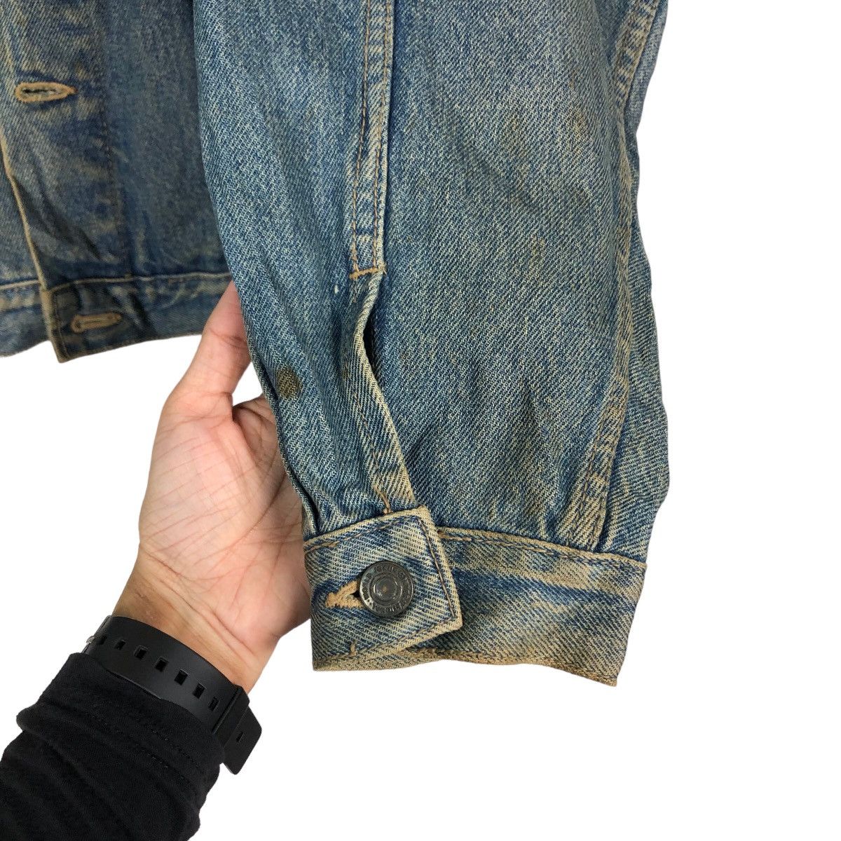 Japanese Brand 🔥Vintage Trucker Denim Jacket Biker Japan Issey Miyake Size US M / EU 48-50 / 2 - 15 Thumbnail