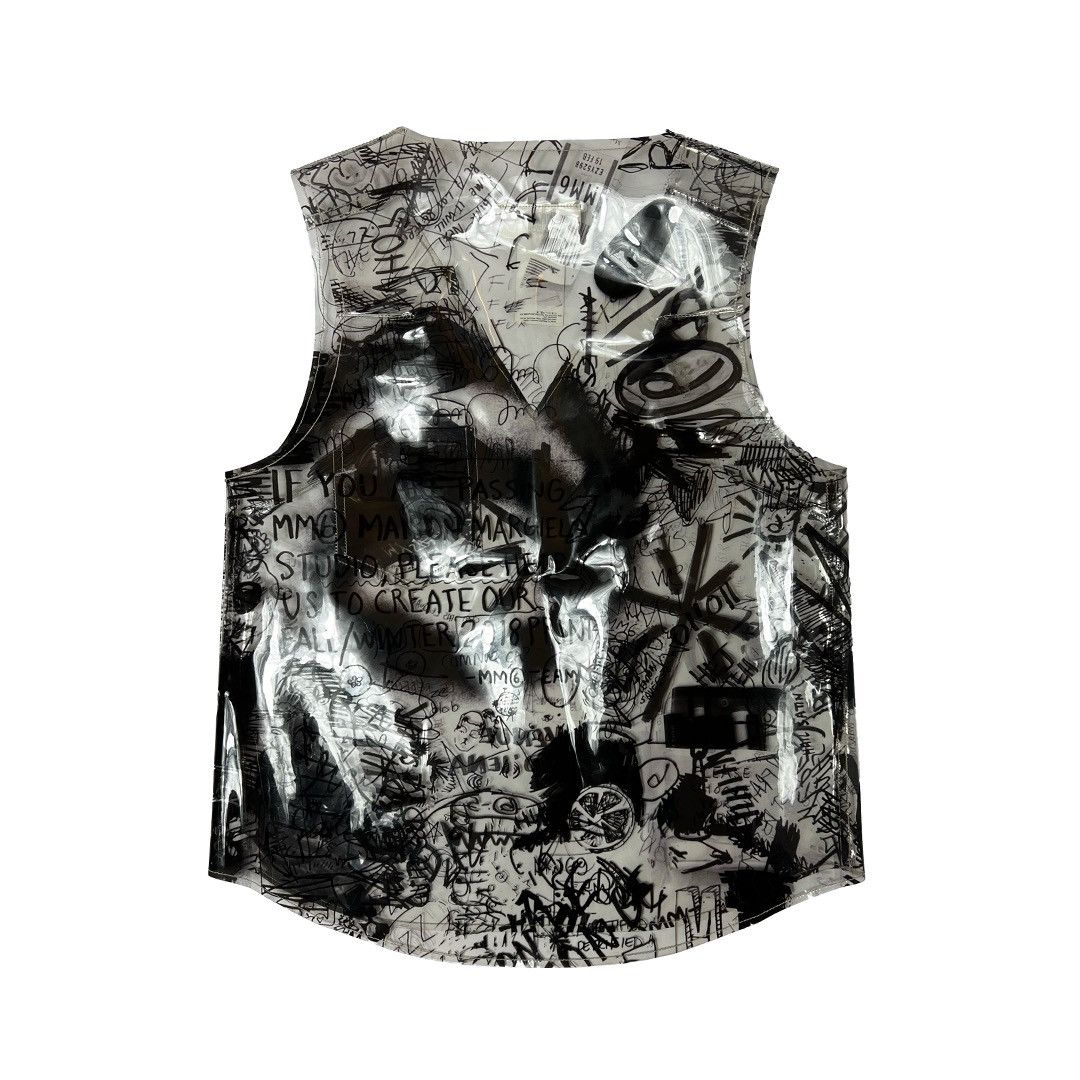 MM6 MM6 SS18 graffiti vest Size XS / US 0-2 / IT 36-38 - 2 Thumbnail