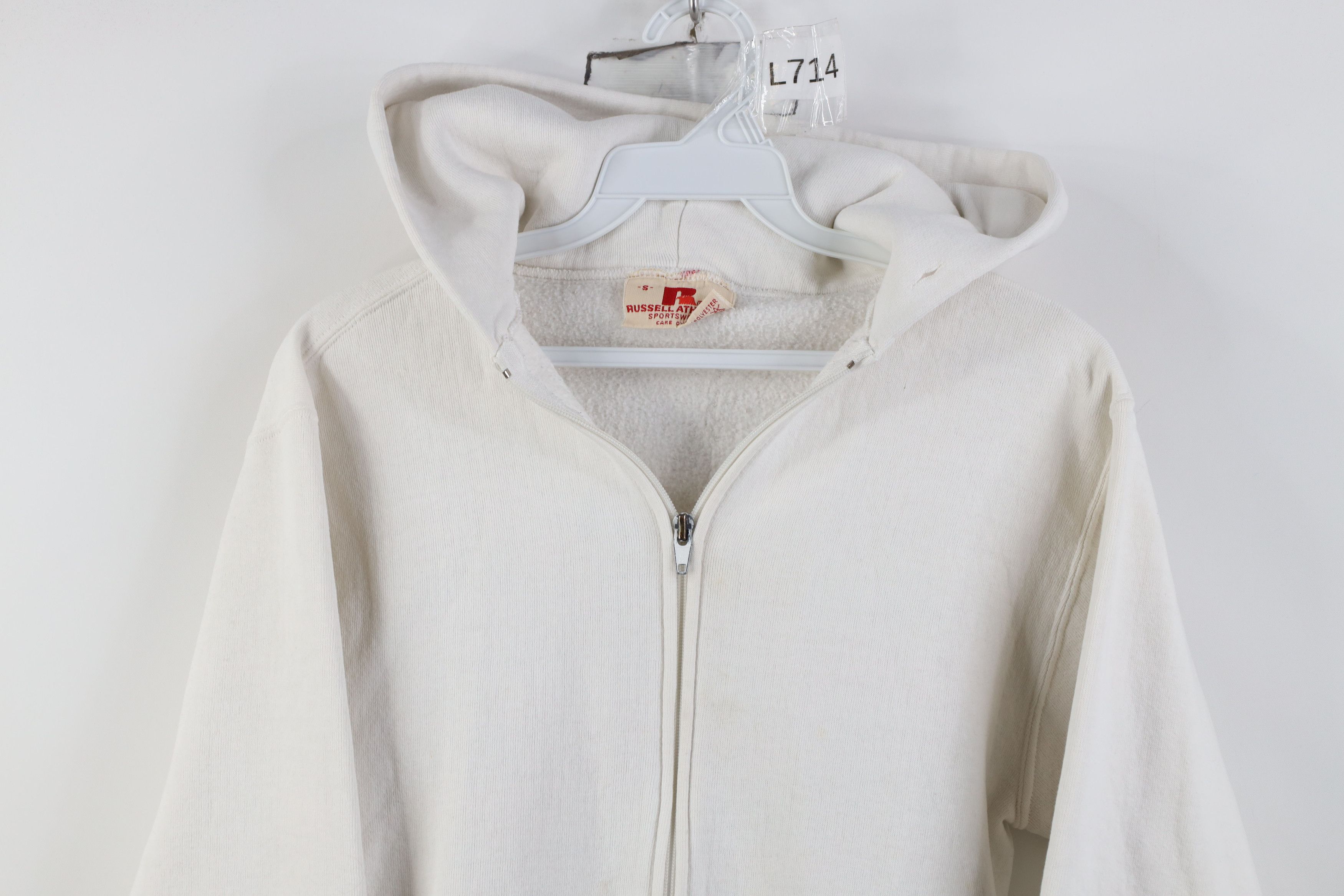 Russell Athletic Vintage 70s Russell Athletic Hoodie Sweatshirt White USA Size US S / EU 44-46 / 1 - 2 Thumbnail
