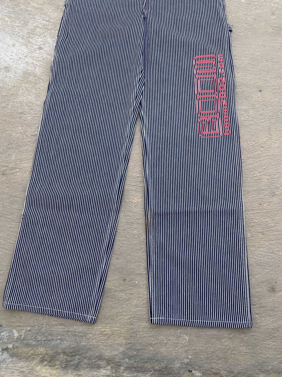Japanese Brand 🔥 Rare 🔥 Vintage Y2K Dickies Hickory Stripe Overalls Size US 30 / EU 46 - 7 Thumbnail