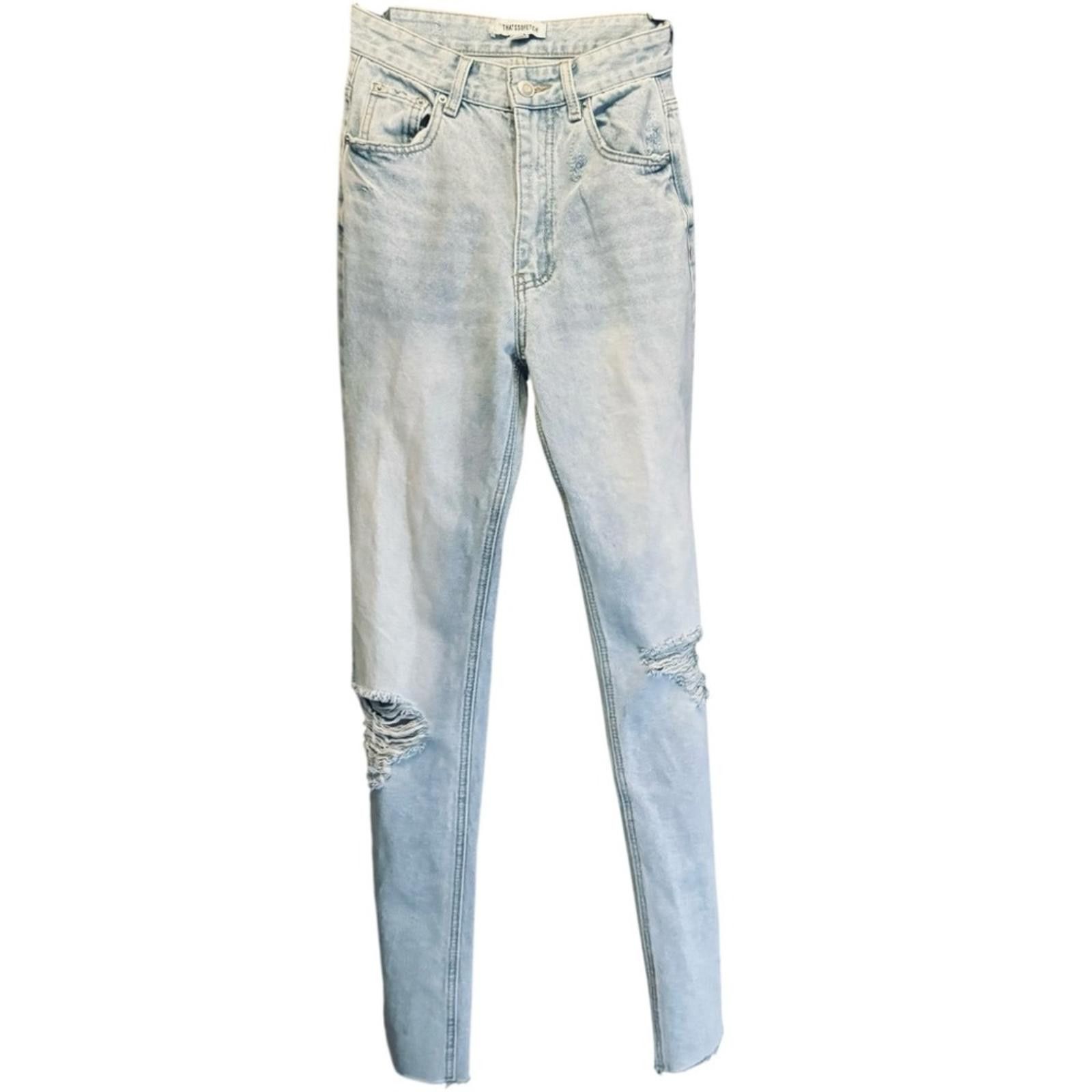 Designer THATSSOFETCH. Varski Jeans Blue Denim Tall. Size 2. Size 26" / US 2 / IT 38 - 4 Thumbnail