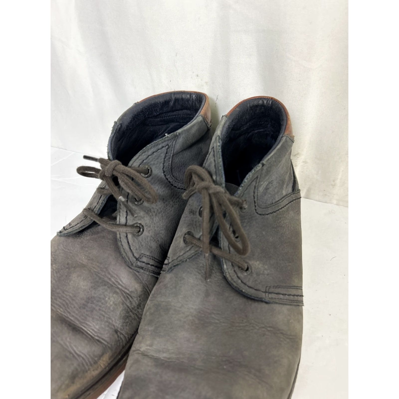 Vintage Fluchos Boots Chukka Leather Navy Blue 46 US 13 Men Leather Outsole Spain Mens Size 46 Navy Blue Leather Chukka Boots Men Shoes Size US 13 / EU 46 - 7 Thumbnail