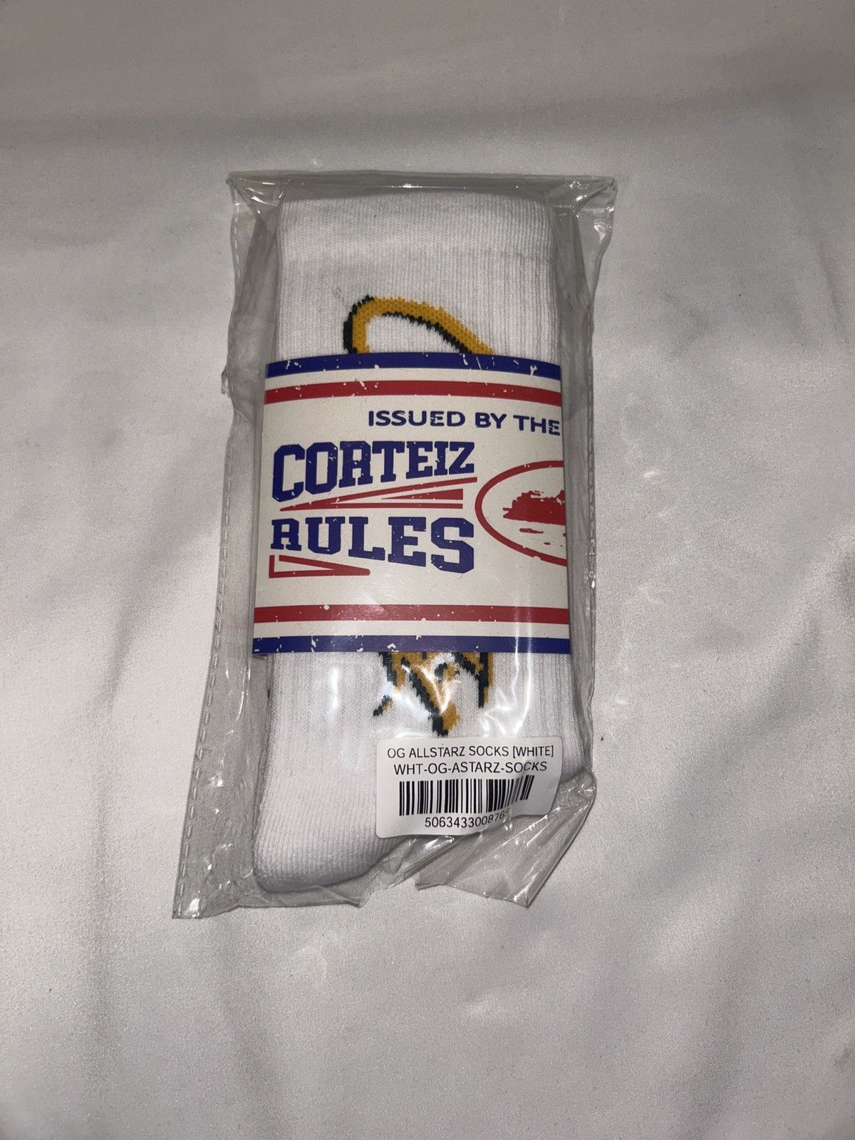 Corteiz Corteiz OG Allstarz White Socks Size ONE SIZE - 4 Thumbnail