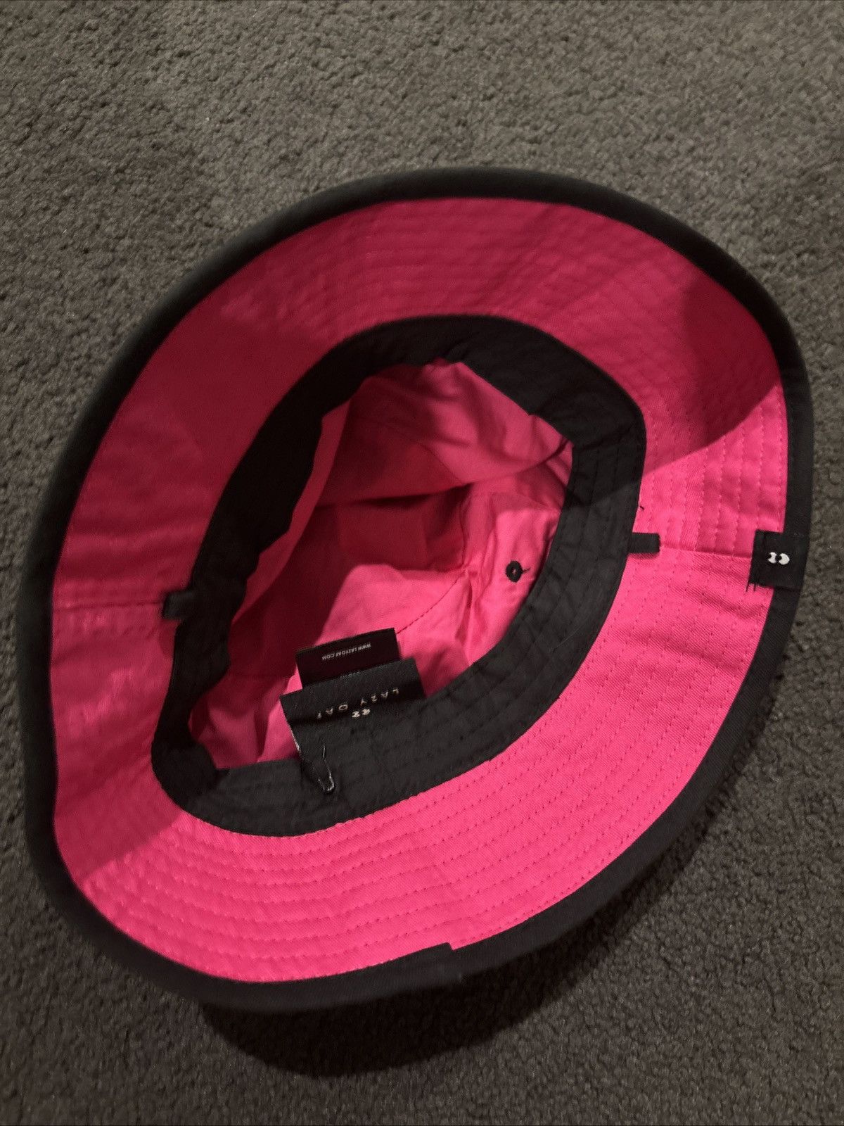 Lazy Oaf Lazy Oaf Lazyland Rainbow Black Pink Bucket Hat Size ONE SIZE - 3 Thumbnail
