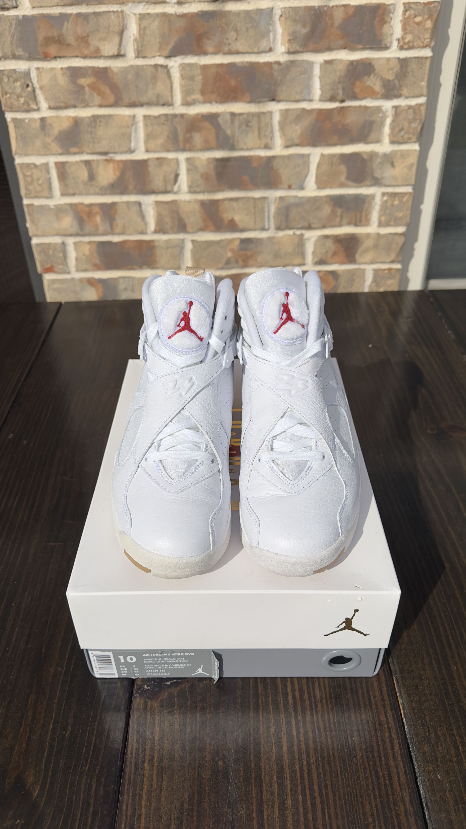 Jordan Brand × October's Very Own OVO x Jordan 8 White size 10 Size US 10 / EU 43 - 2 Thumbnail