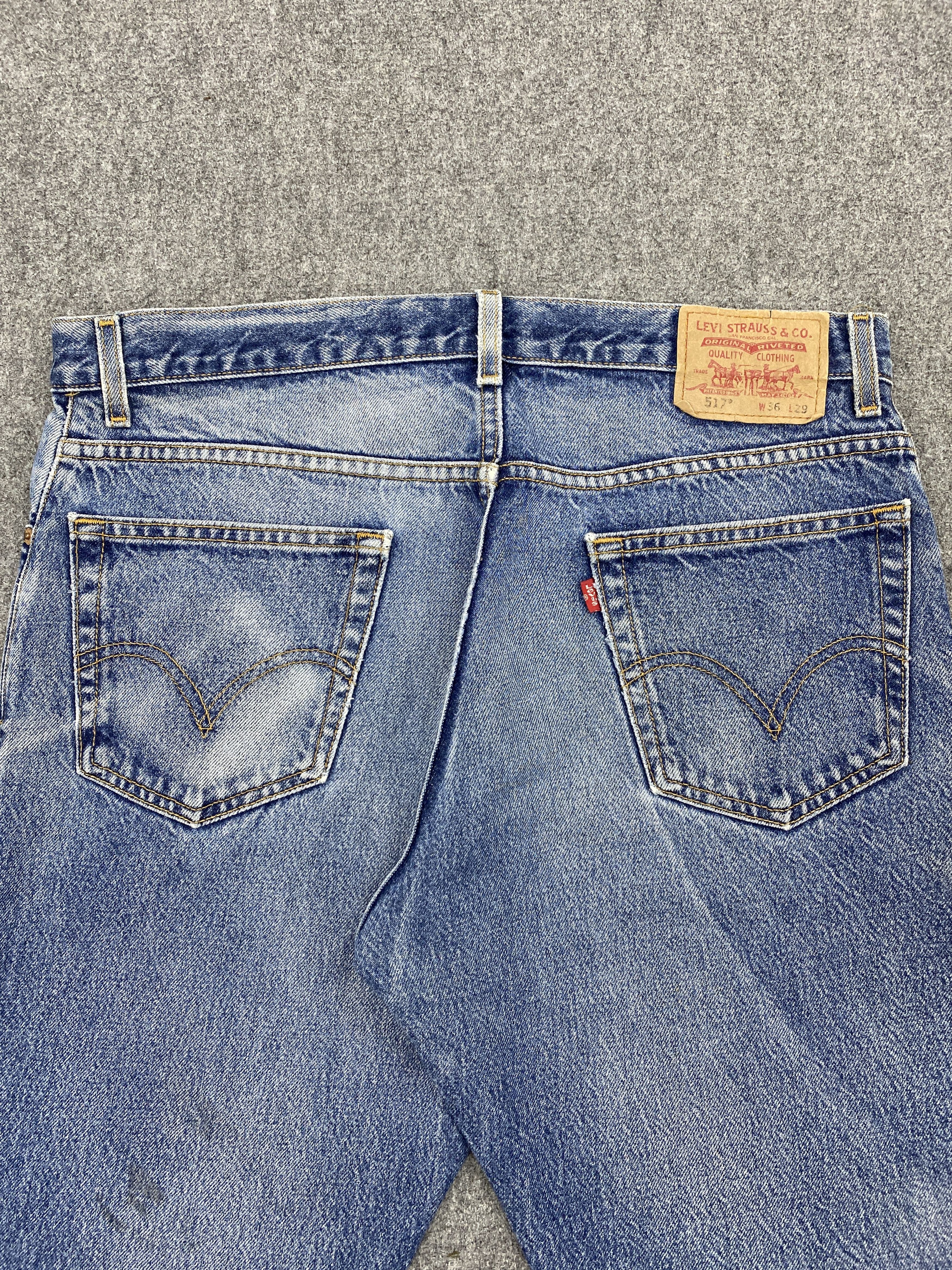 Levi's Faded Blue Vintage Levis 517 Flared Bootcut Denim DP2599 Size US 35 - 4 Thumbnail