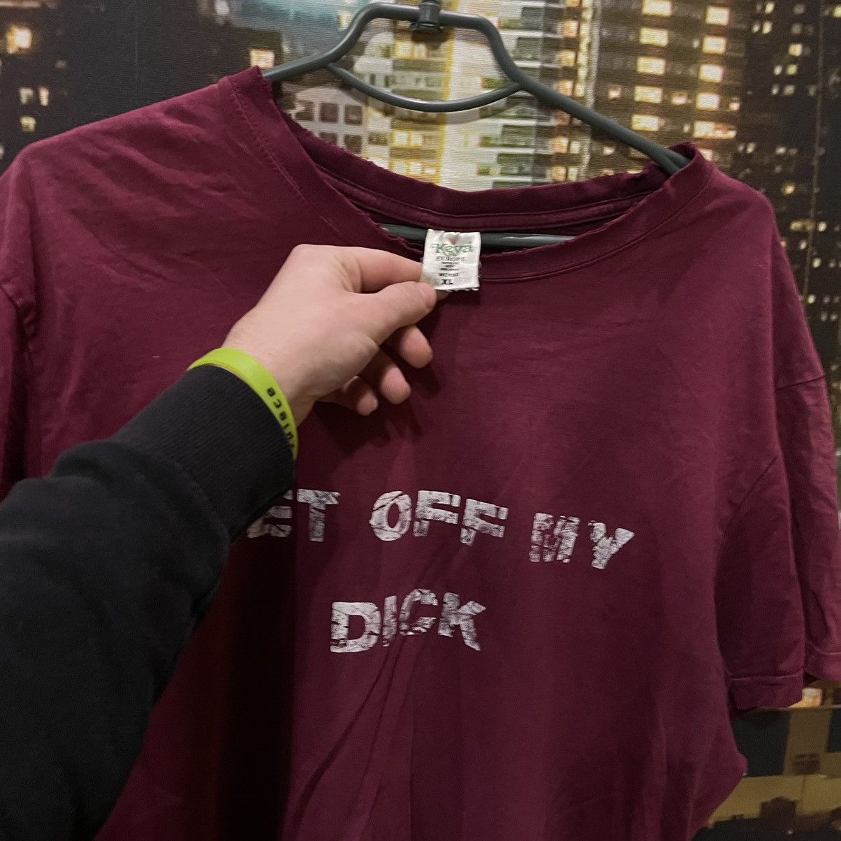 Band Tees HUMOR TEE 90S FADED GET OFF MY D1CK FUNNY PORN XXX Size US XL / EU 56 / 4 - 5 Thumbnail