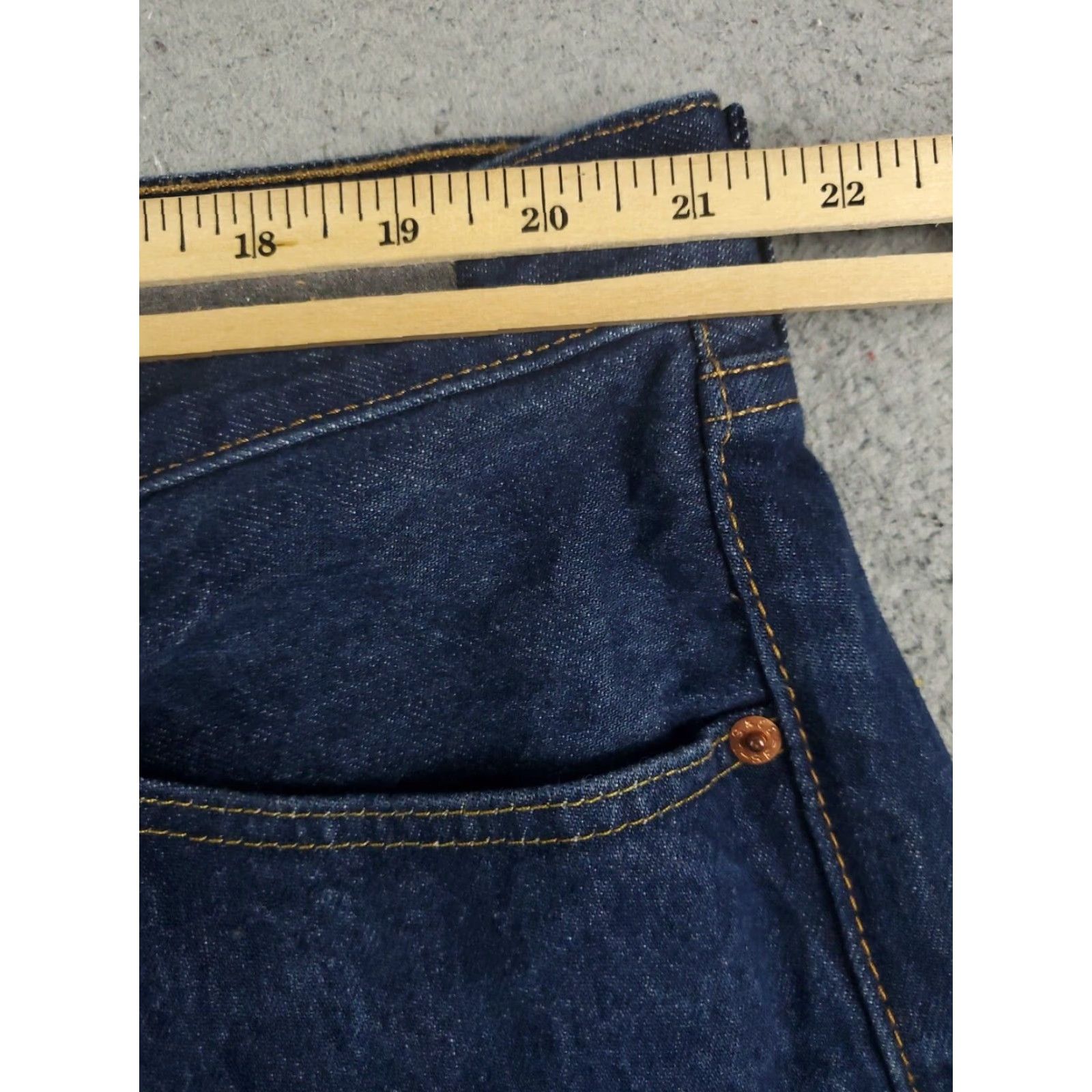 Levi's Levis 501 Blue Straight Leg Jeans Mens 44x30 Cotton Regular Fit Size US 44 / EU 60 - 4 Thumbnail