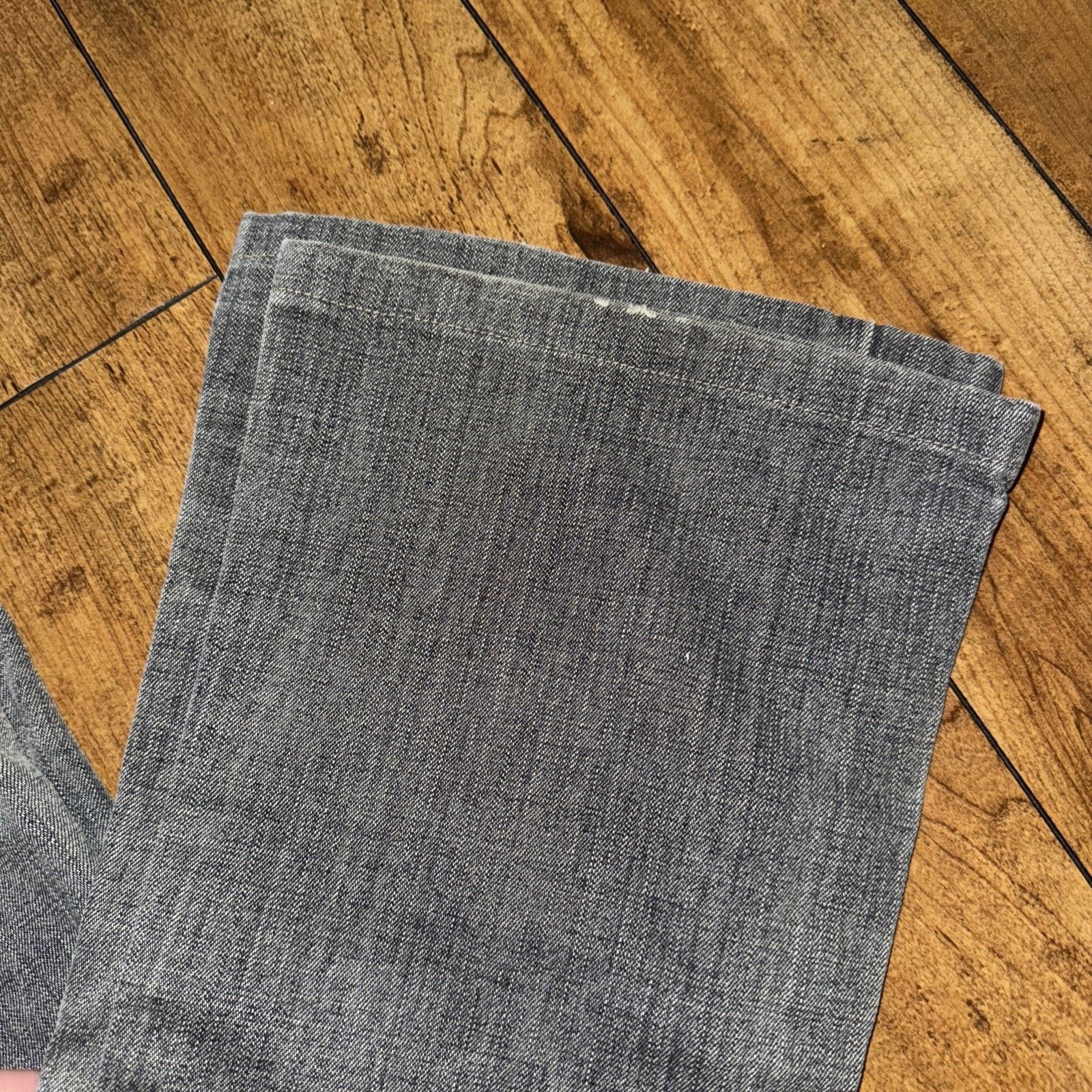 Vintage TRF 100% Flared Denim Jeans Grey 30x30 Size 30" / US 8 / IT 44 - 3 Thumbnail