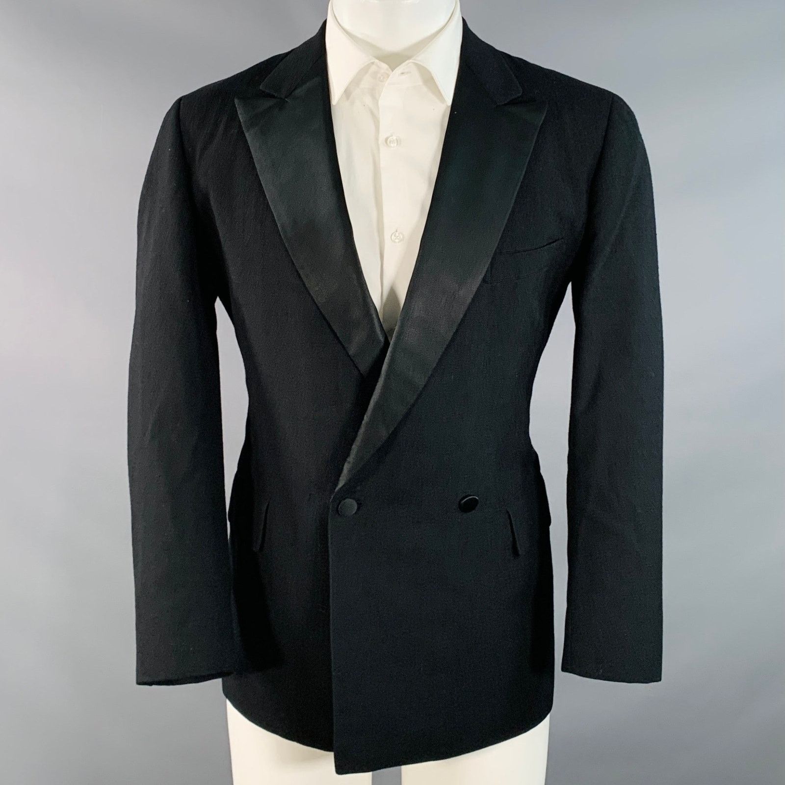 Paul Stuart PAUL STUART Size 40 Breasted Peak Lapel Tuxedo Sport Coat Size 40R - 1 Thumbnail