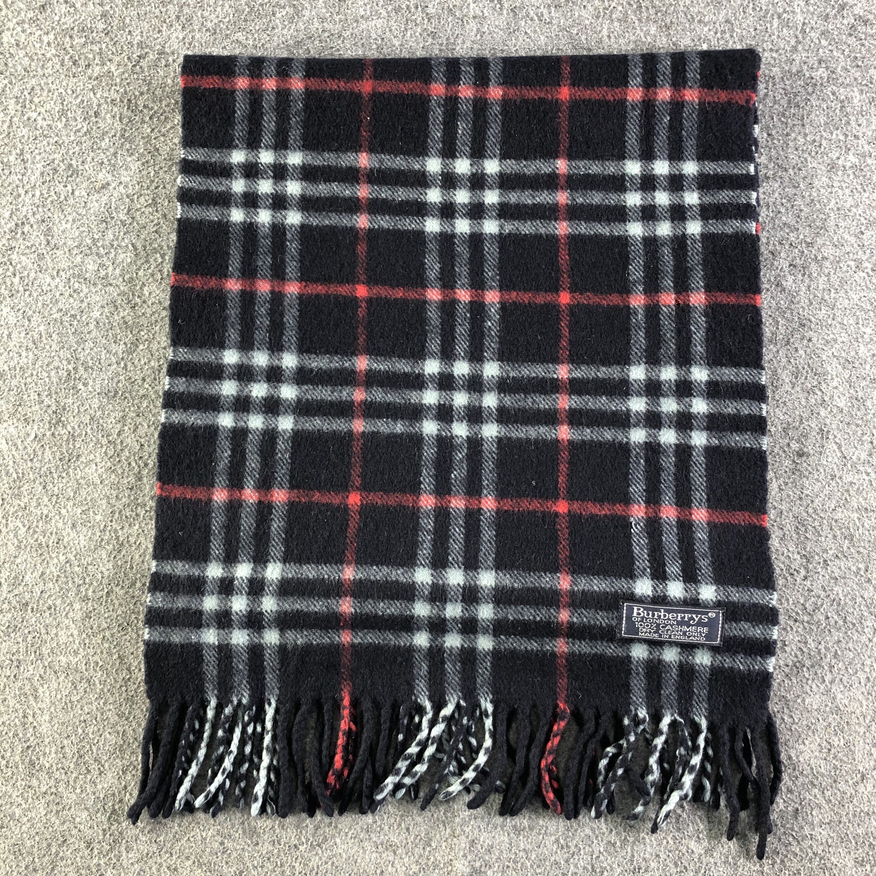 Burberry Burberrys Cashmere Scarf / Muffler / Neckwear P342 Size ONE SIZE - 2 Thumbnail