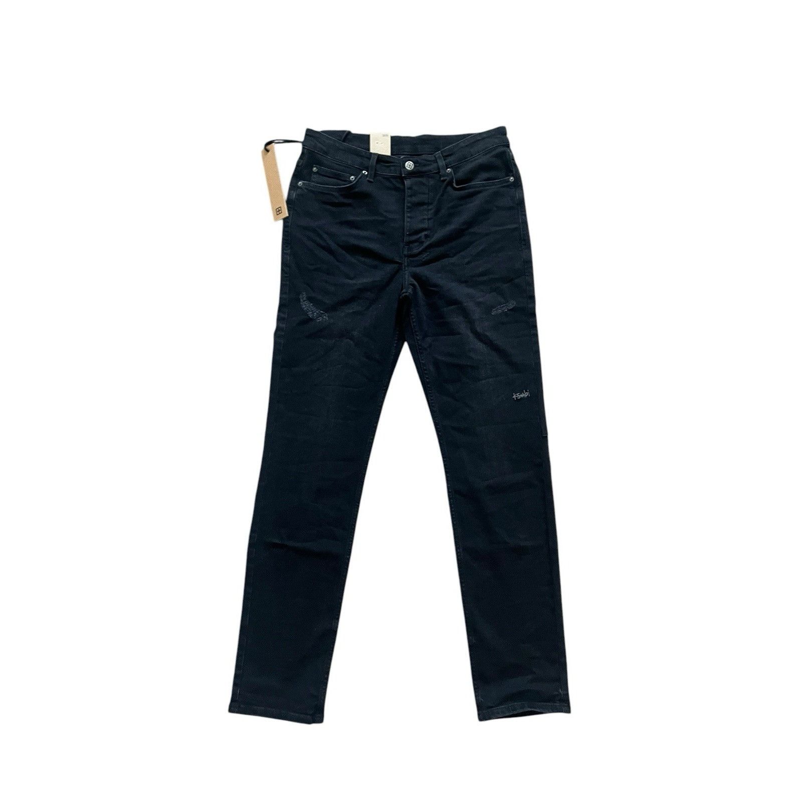 Ksubi Jeans Mens Chitch Slim Boneyard Black Size 32/32