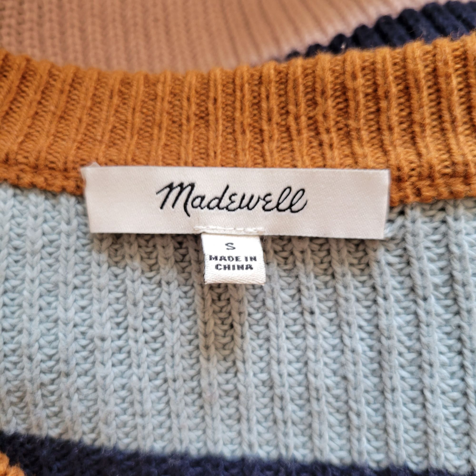 Madewell Madewell Striped Knit Sweater S Fall Autumn Layering Preppy Size S / US 4 / IT 40 - 4 Thumbnail
