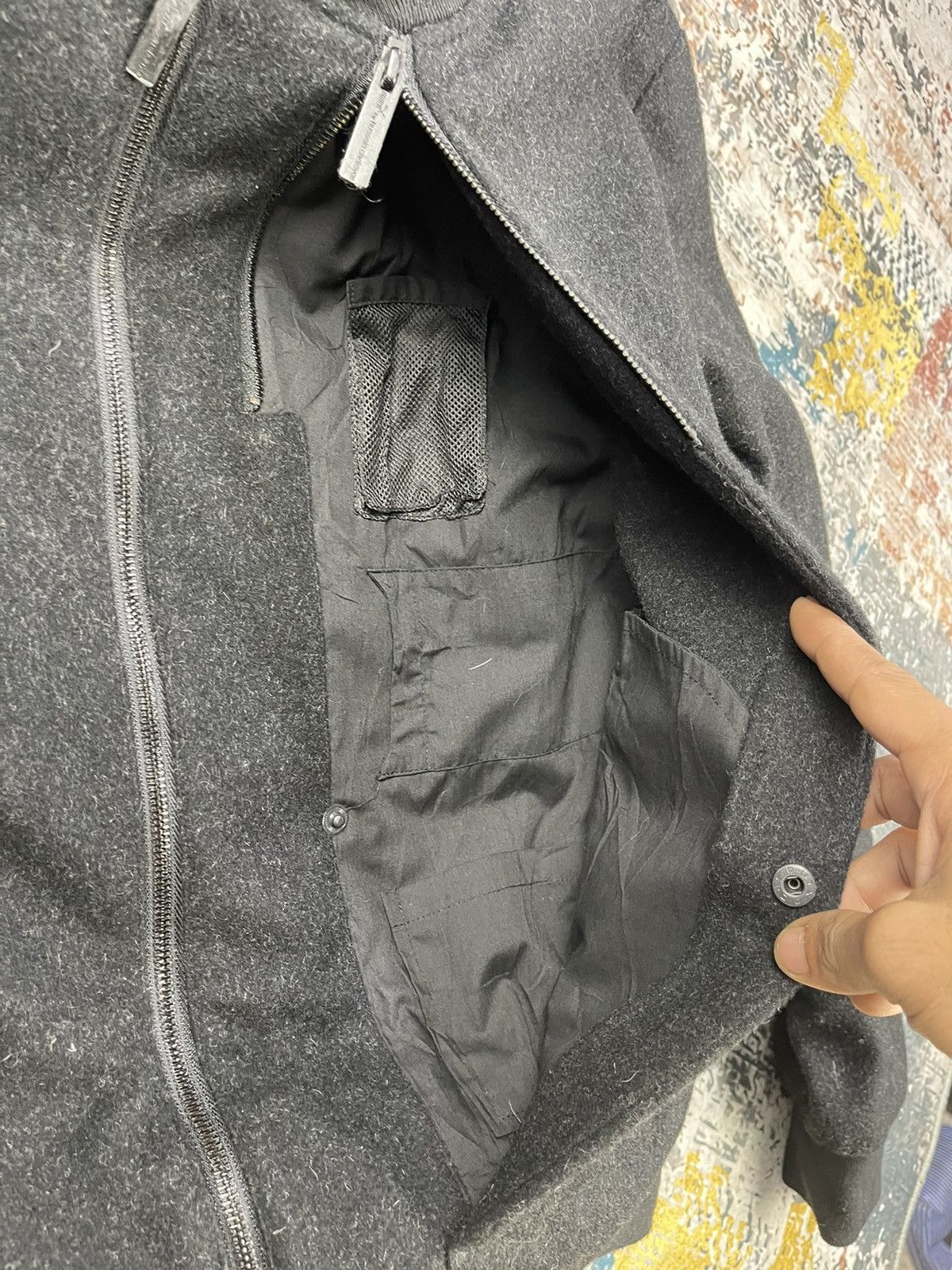 Hussein Chalayan × Puma Puma By Hussein Chalayan Multi Pocket Wool Bombers Size US XS / EU 42 / 0 - 14 Thumbnail