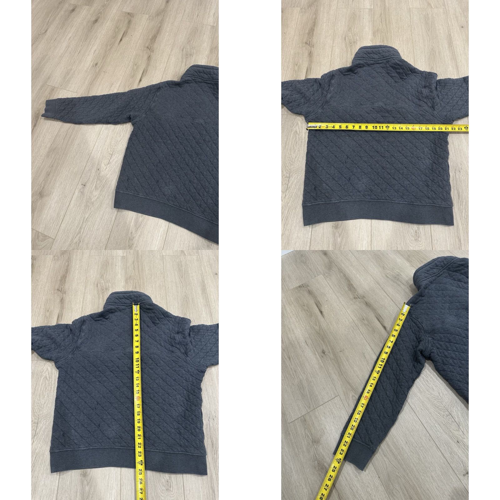 Patagonia Patagonia Mens Organic Cotton Quilted Snap-T Pullover Dark Gray Medium Size US M / EU 48-50 / 2 - 10 Thumbnail