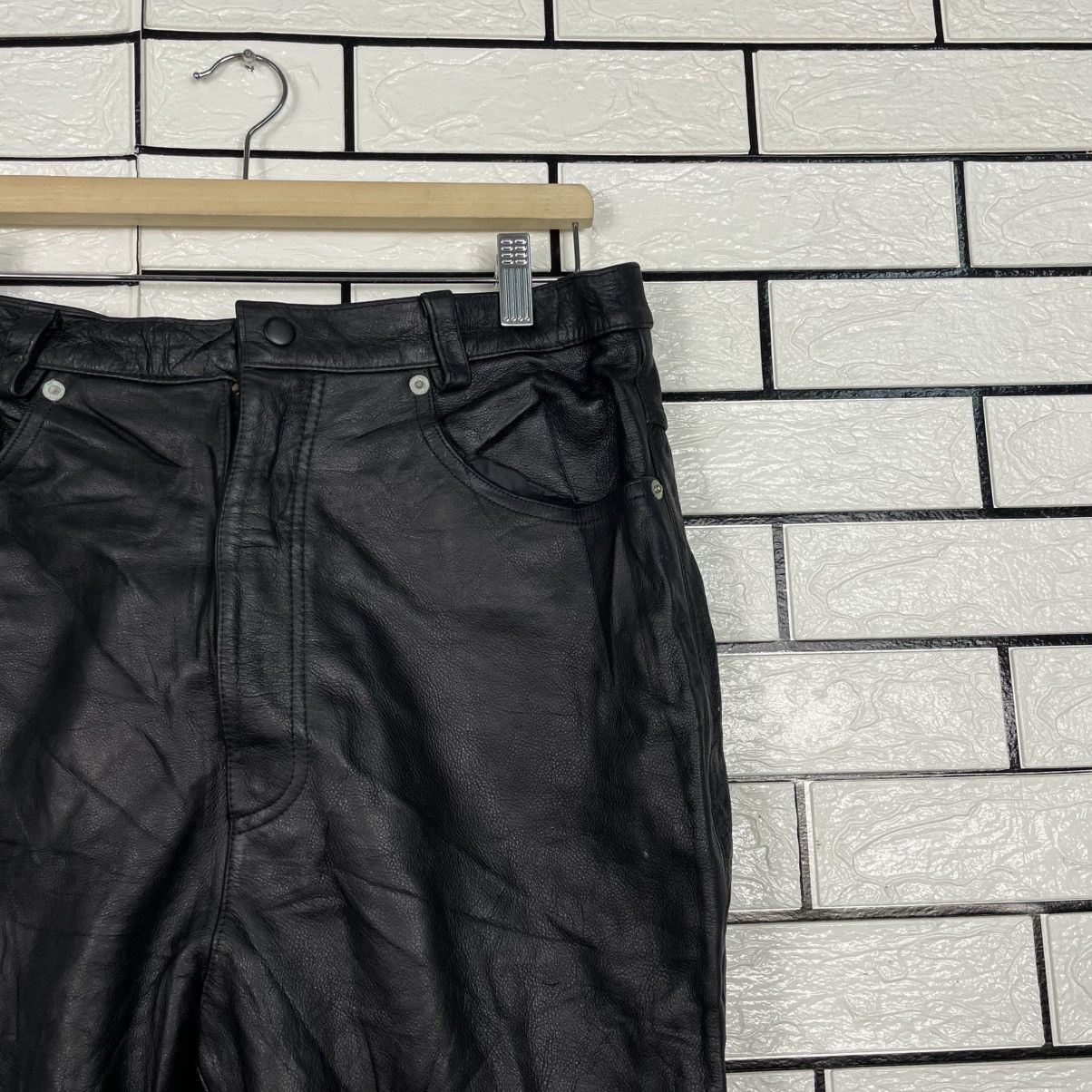 Japanese Brand Scare Teht Motorcycle Biker Leather Pant Size US 32 / EU 48 - 5 Thumbnail