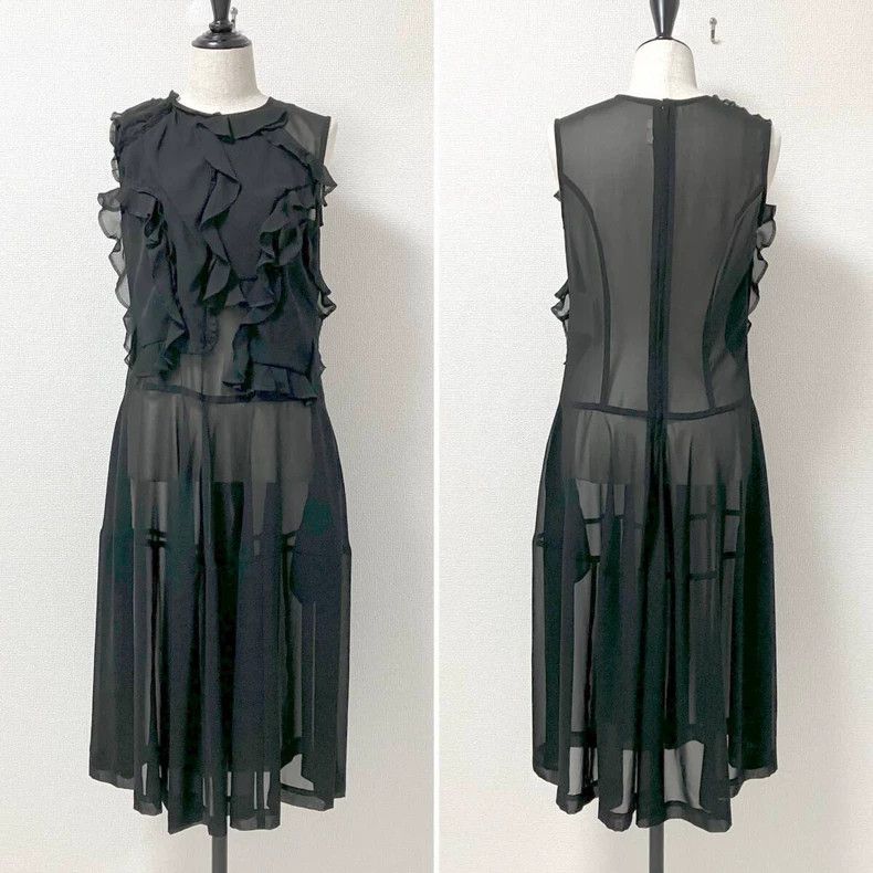 Comme des Garcons Comme Des Garcons Black vintage lace see-through dress Size S / US 4 / IT 40 - 1 Thumbnail