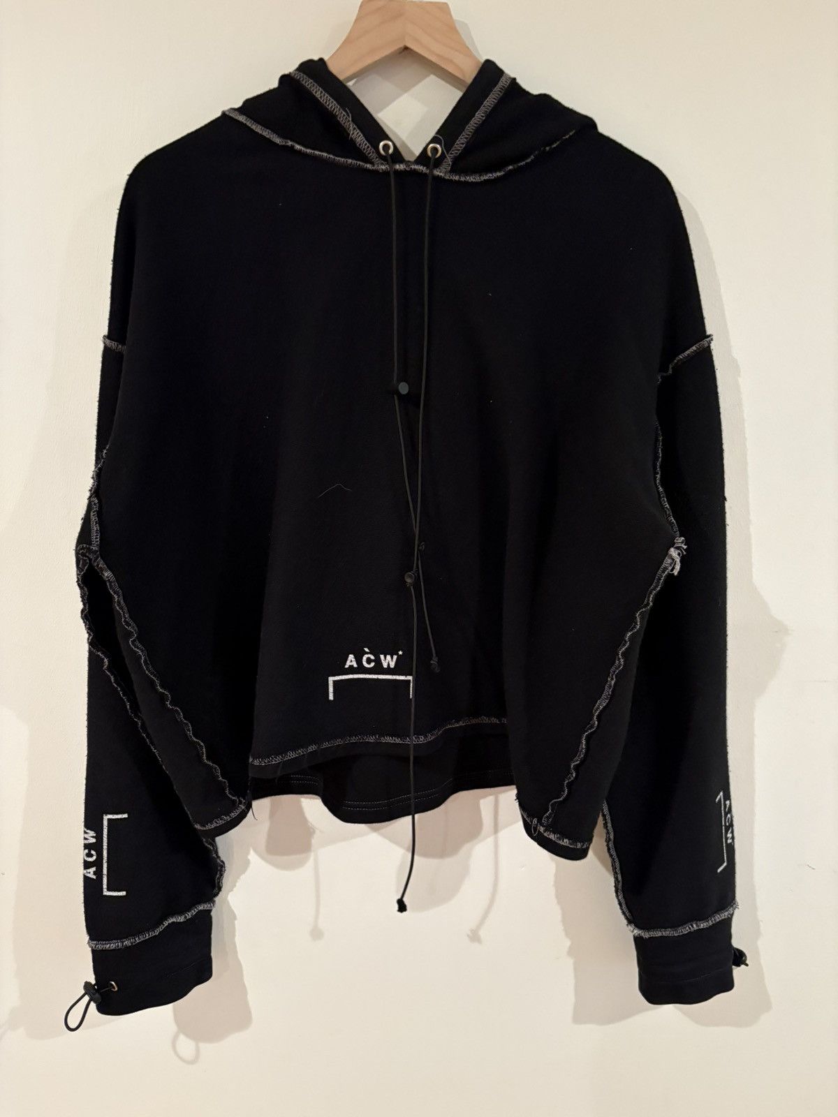A Cold Wall SSENSE Exclusive Cropped Gothic Hoodie