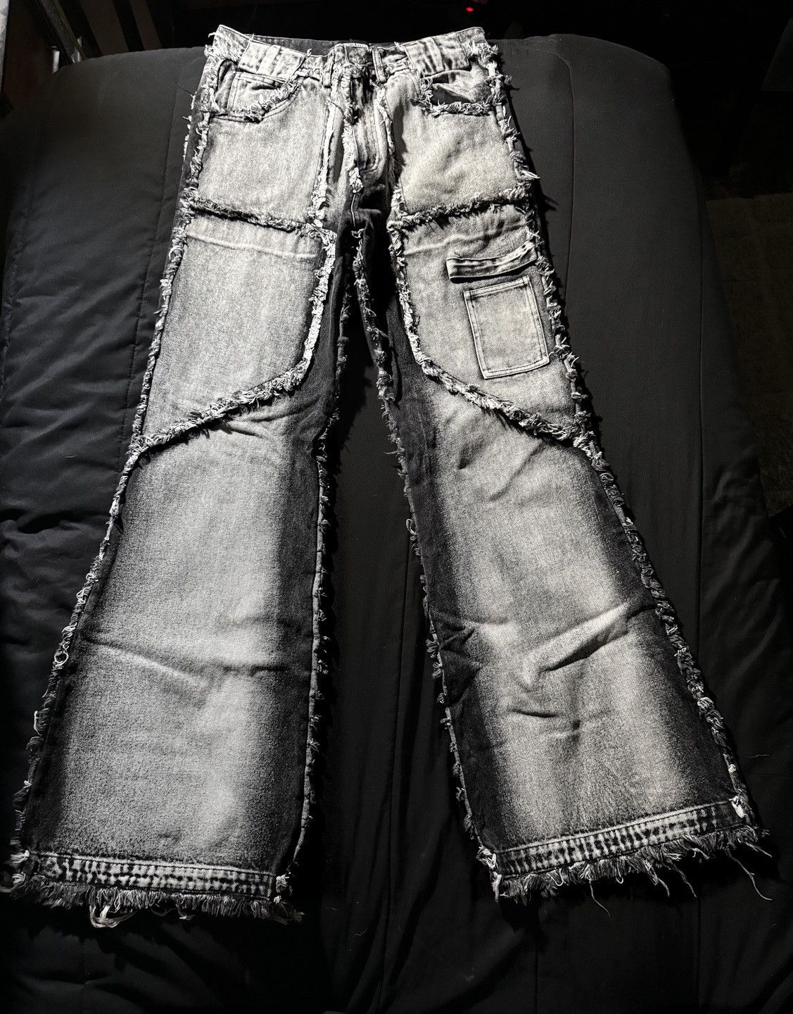 No Faith Studios Flared Denim | Grailed