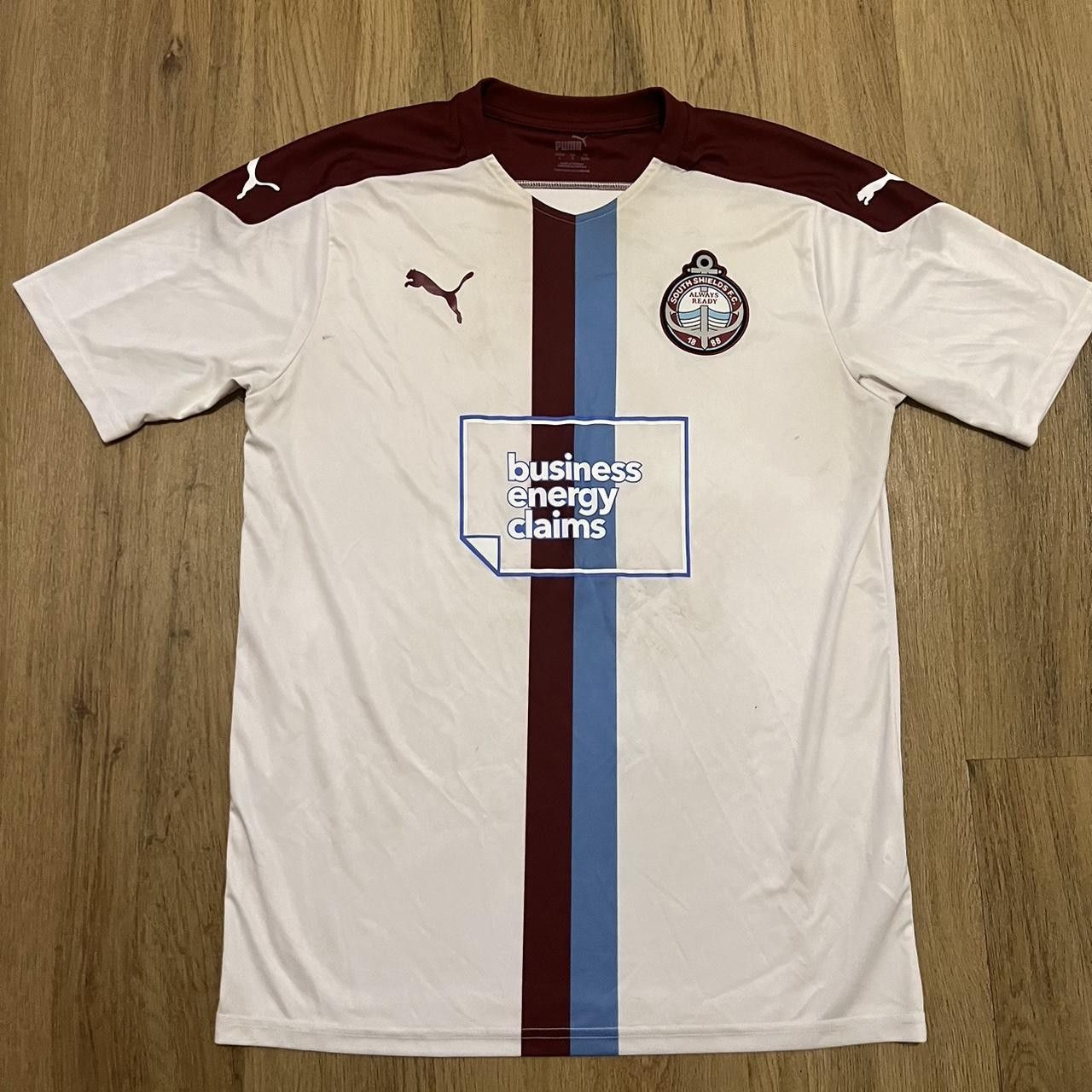 Puma 2020-21 South Shields Puma white and brown home Size US L / EU 52-54 / 3 - 1 Thumbnail