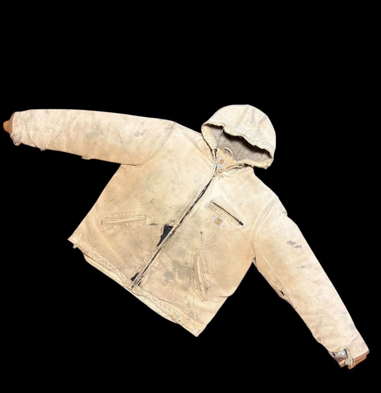 Carhartt Carhartt Washed Duck Sherpa-Lined jacket. Size US L / EU 52-54 / 3 - 3 Thumbnail