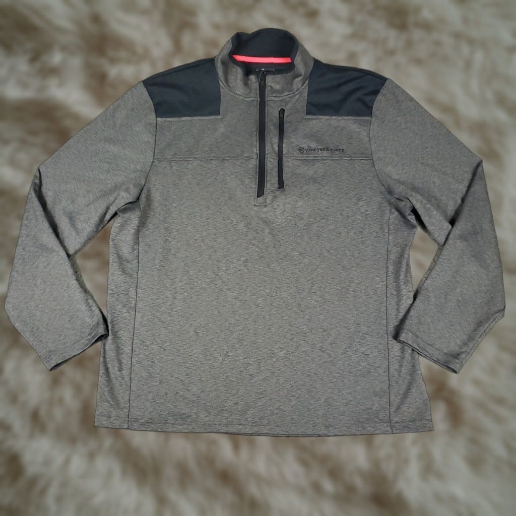 Vineyard Vines Vineyard Vines Sweater Mens XL Gray 1/4 Zip Pullover Cardigan? Size US XL / EU 56 / 4 - 1 Thumbnail
