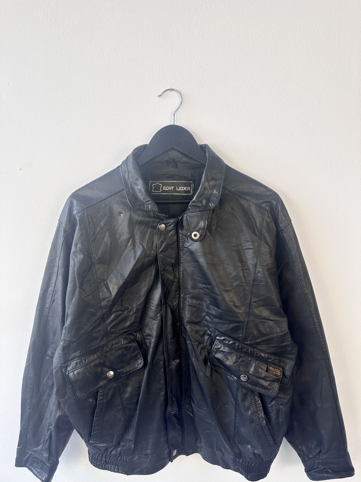Leather Vintage Leather Bomber Jacket Size 50 MEcht Nappa Soft Size US M / EU 48-50 / 2 - 6 Thumbnail