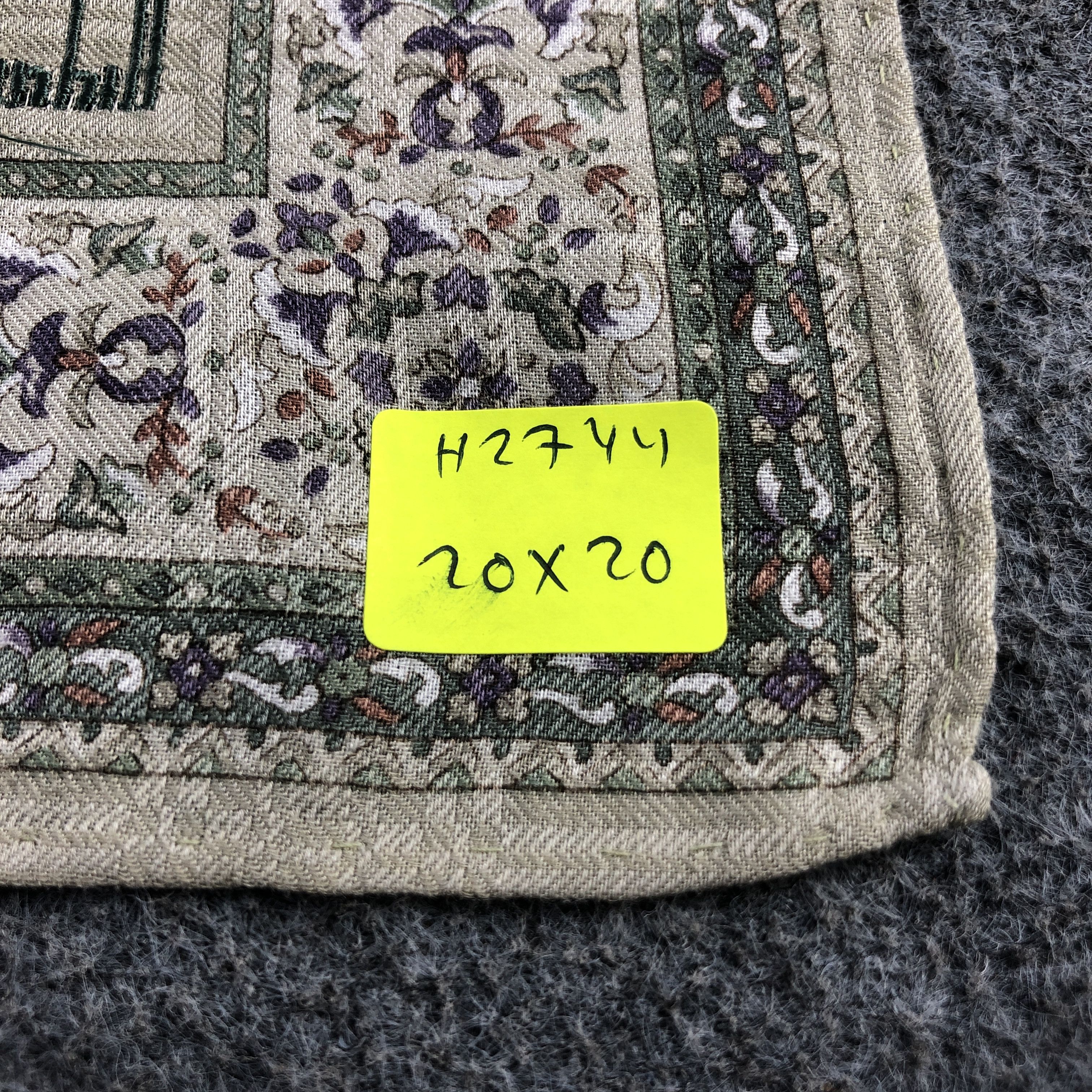 Alfred Dunhill × Vintage Dunhill Handkerchief Neckerchief Bandana H2744 Size ONE SIZE - 6 Thumbnail