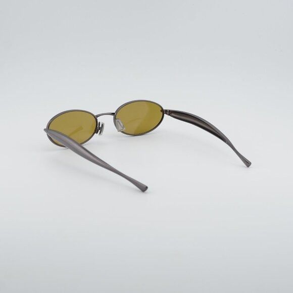 Bottega Veneta Bottega Veneta BV1386S 002 Sunglasses Dark Ruthenium Oval Size ONE SIZE - 9 Thumbnail